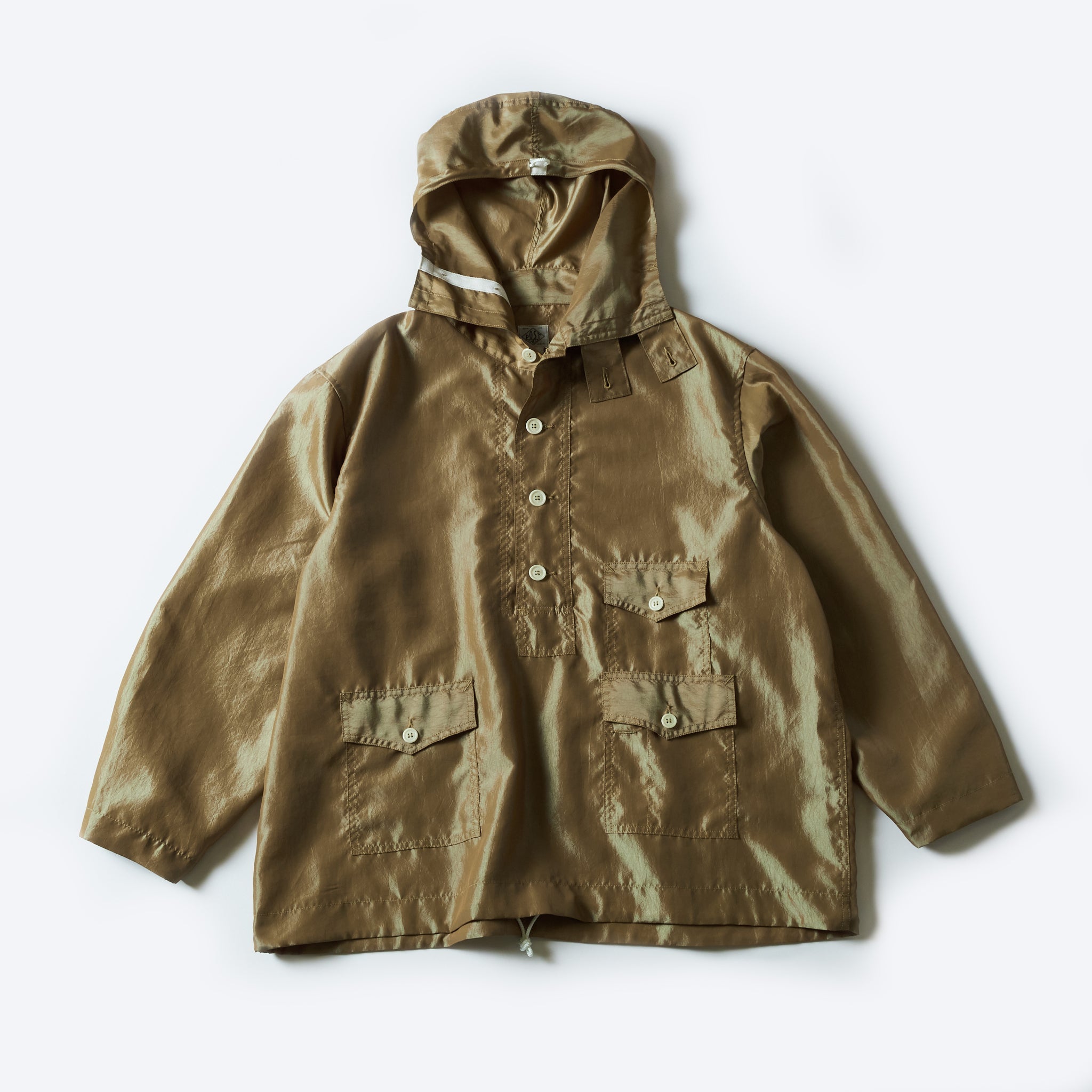 #3127-MTK Town & Country Parka : metallic taffeta khaki