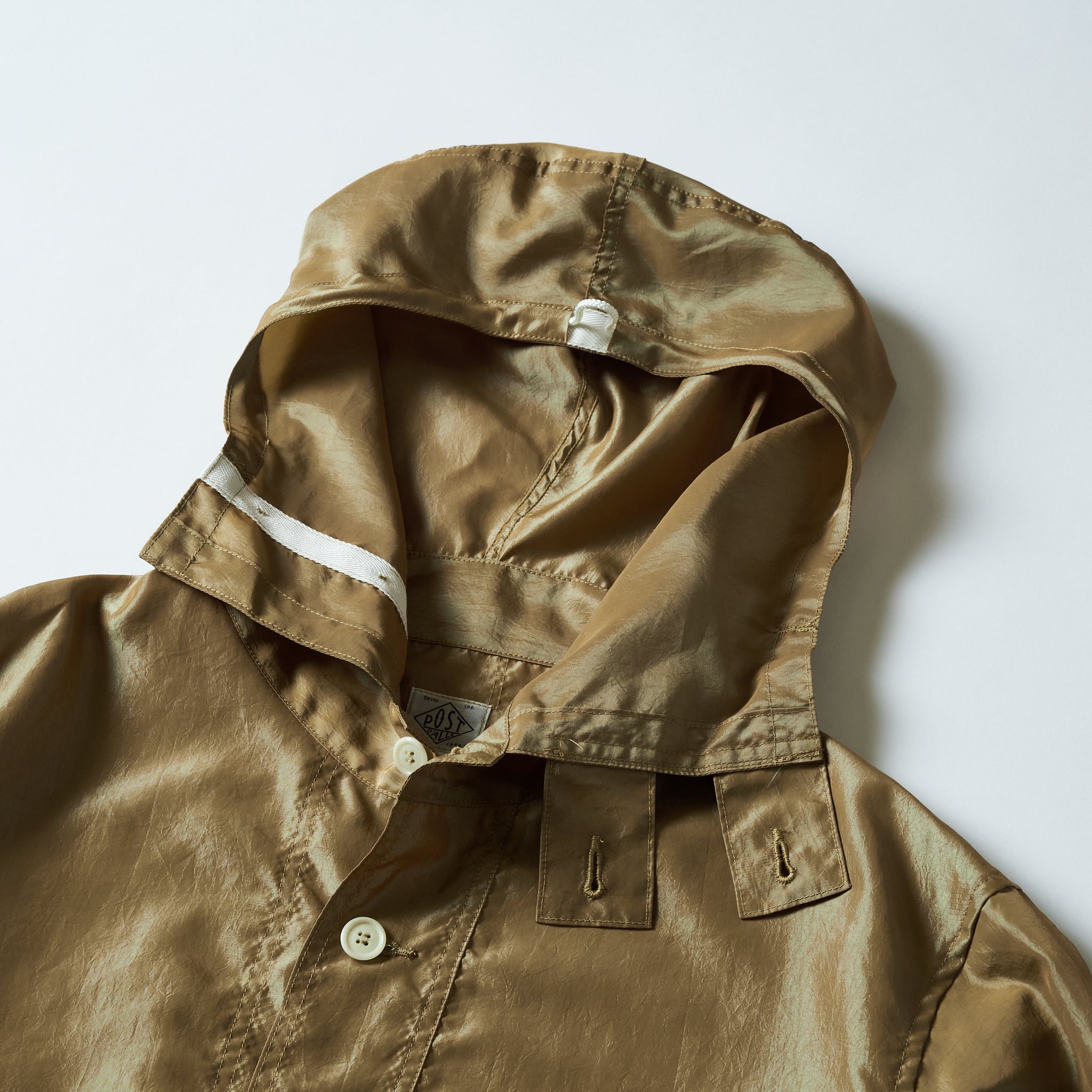 #3127-MTK Town & Country Parka : metallic taffeta khaki