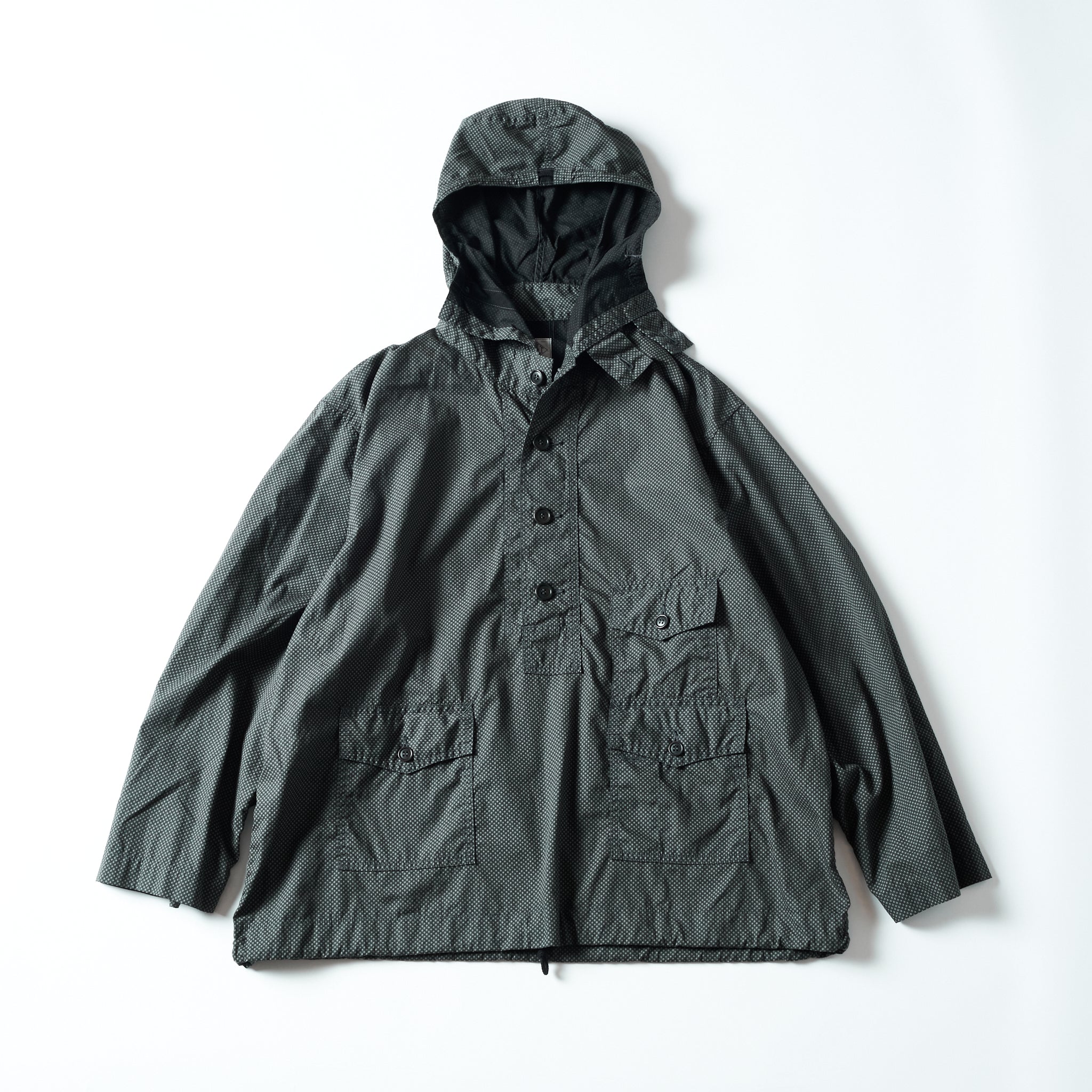 #3127-MP1 Town & Country Parka : micro print grey