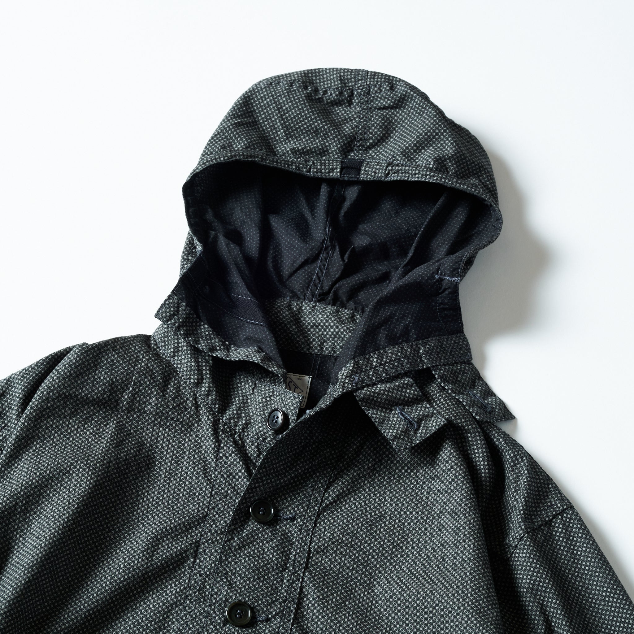 #3127-MP1 Town & Country Parka : micro print grey