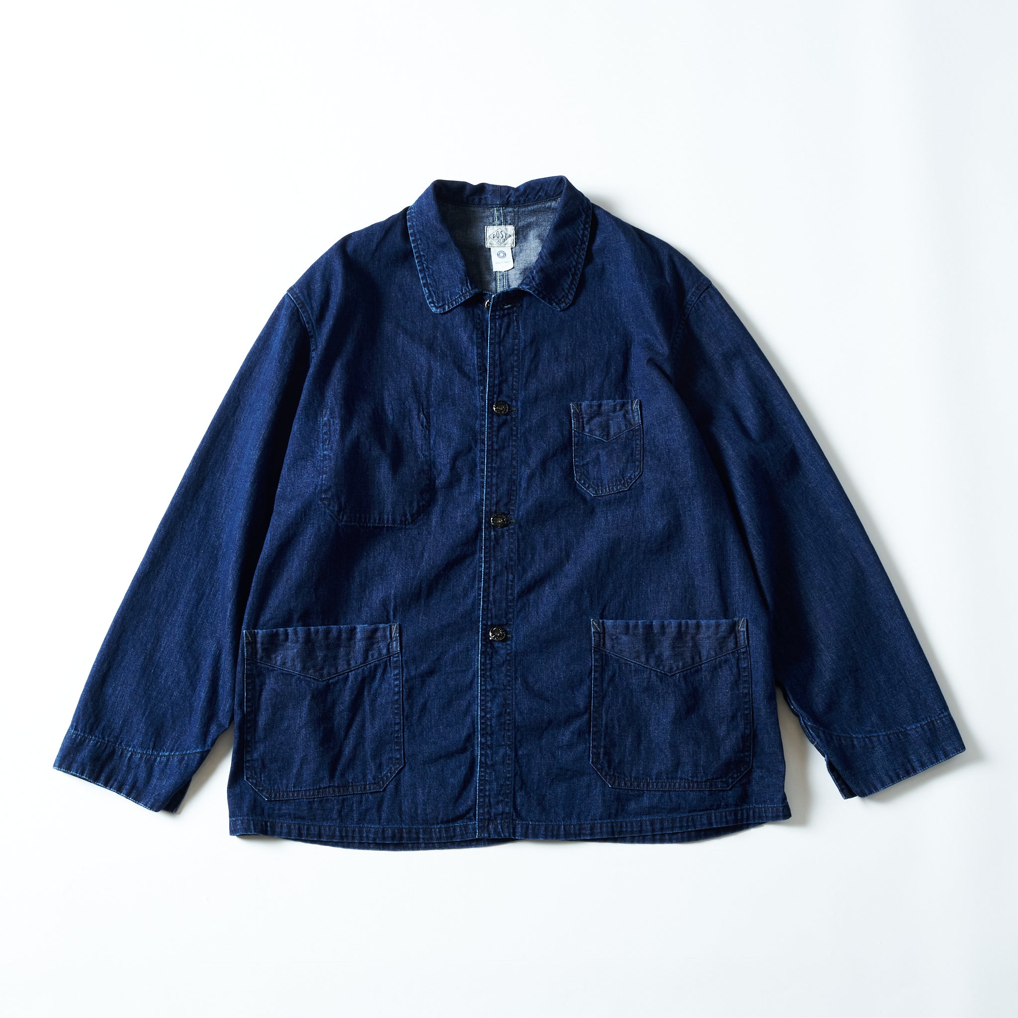 #3125-8DI POST Chinois Travail : 8oz. Denim indigo deep wash