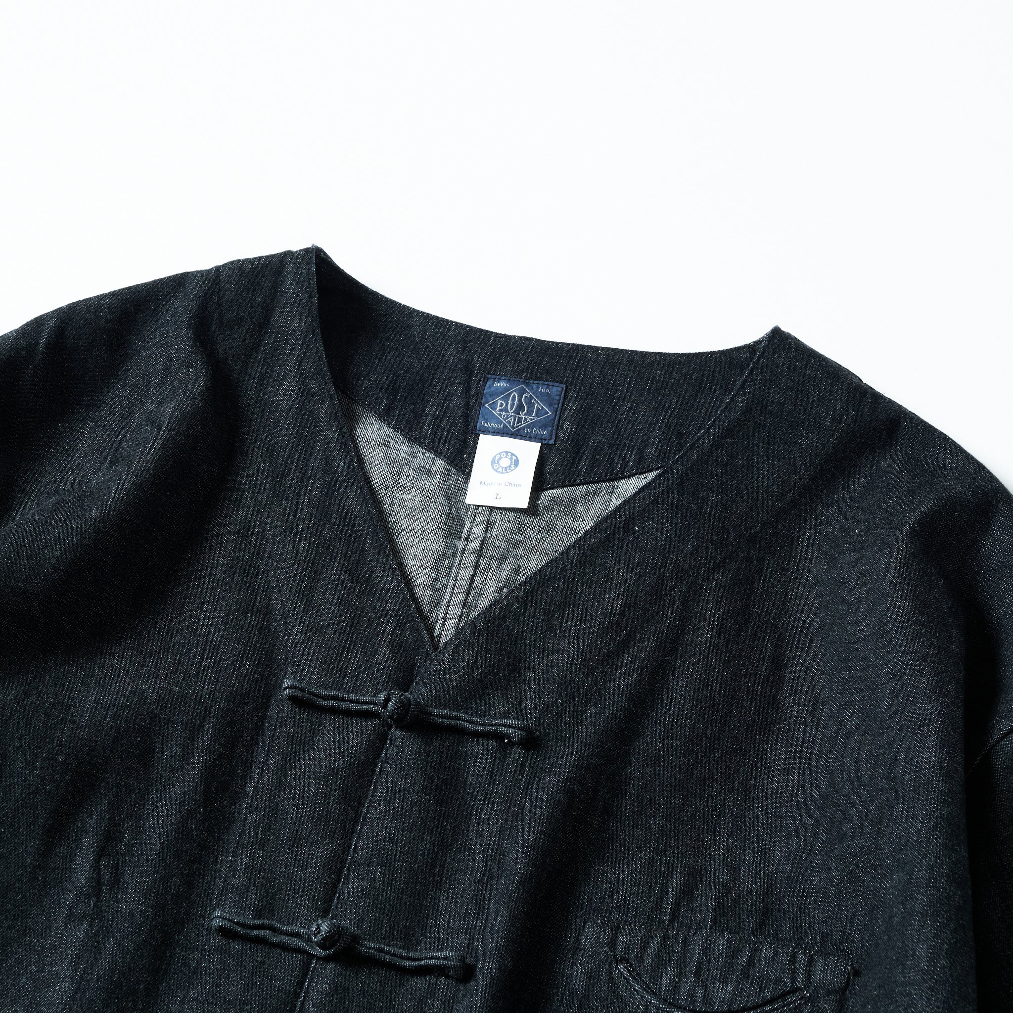 #3126DV-8DB POST Chinois 2 DV : 8oz. Denim black