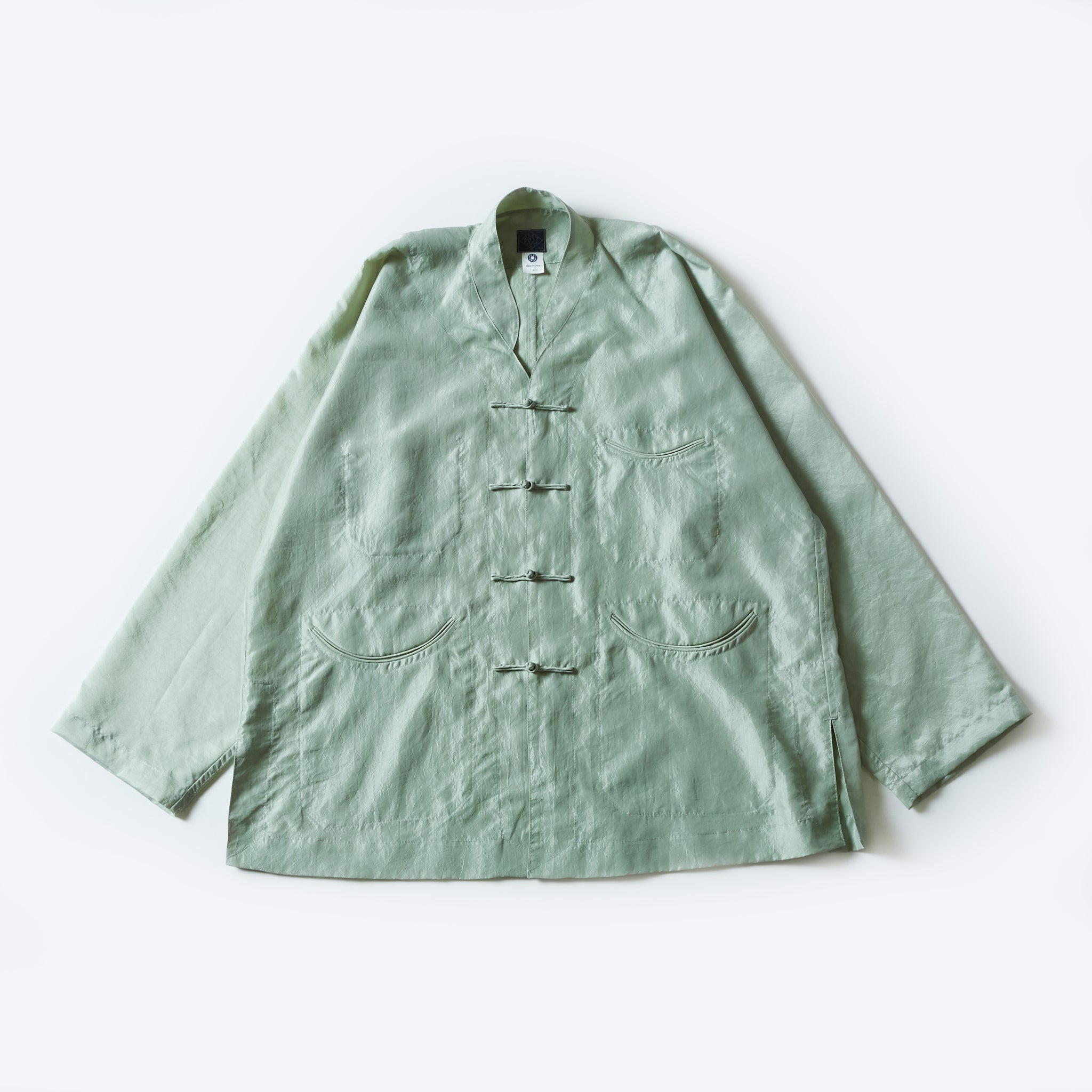#3117-MTG POST Chinois De Luxe : metallic taffeta green