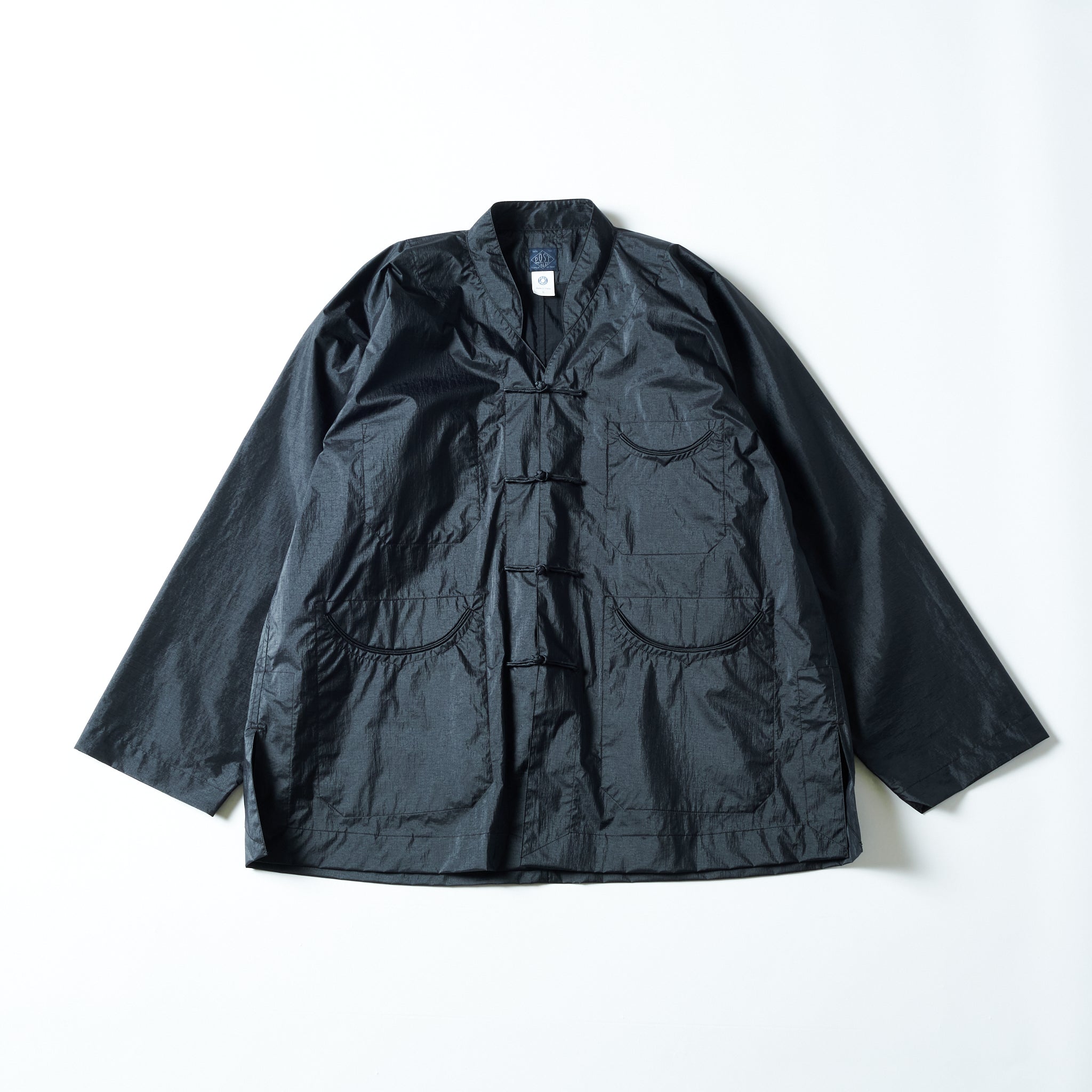 #3117-MTB POST Chinois De Luxe : metallic taffeta black