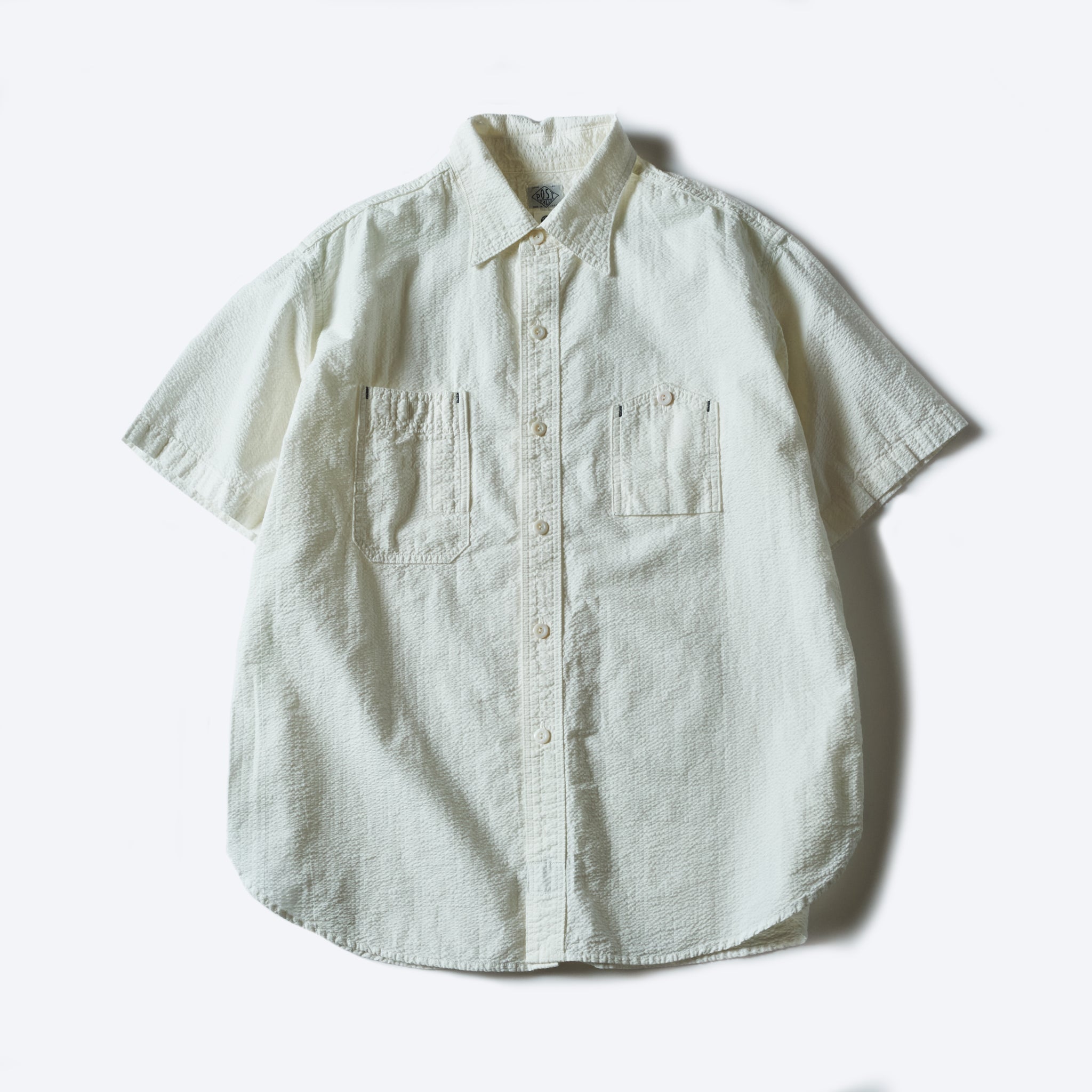 #1206S-SSW No.6 Shirt S/S : seersucker white