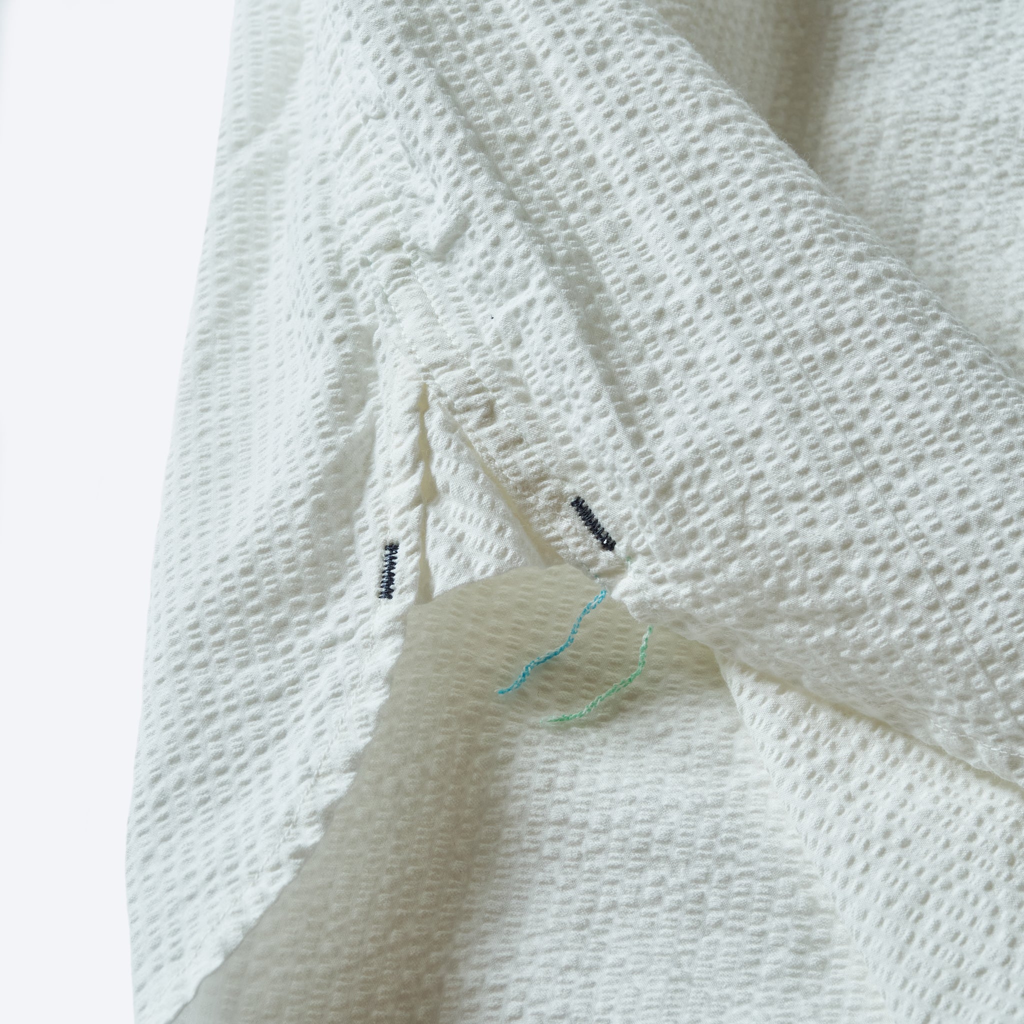 #1206S-SSW No.6 Shirt S/S : seersucker white