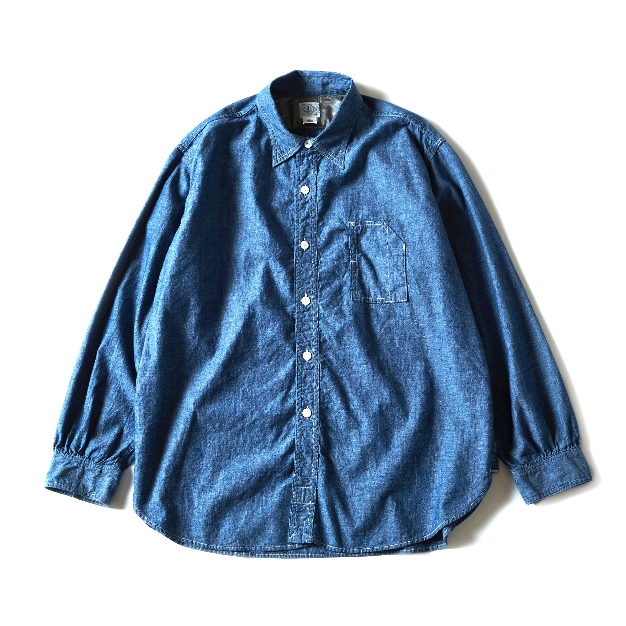 #1201C-CC No.1 Shirt MV : classic chambray indigo