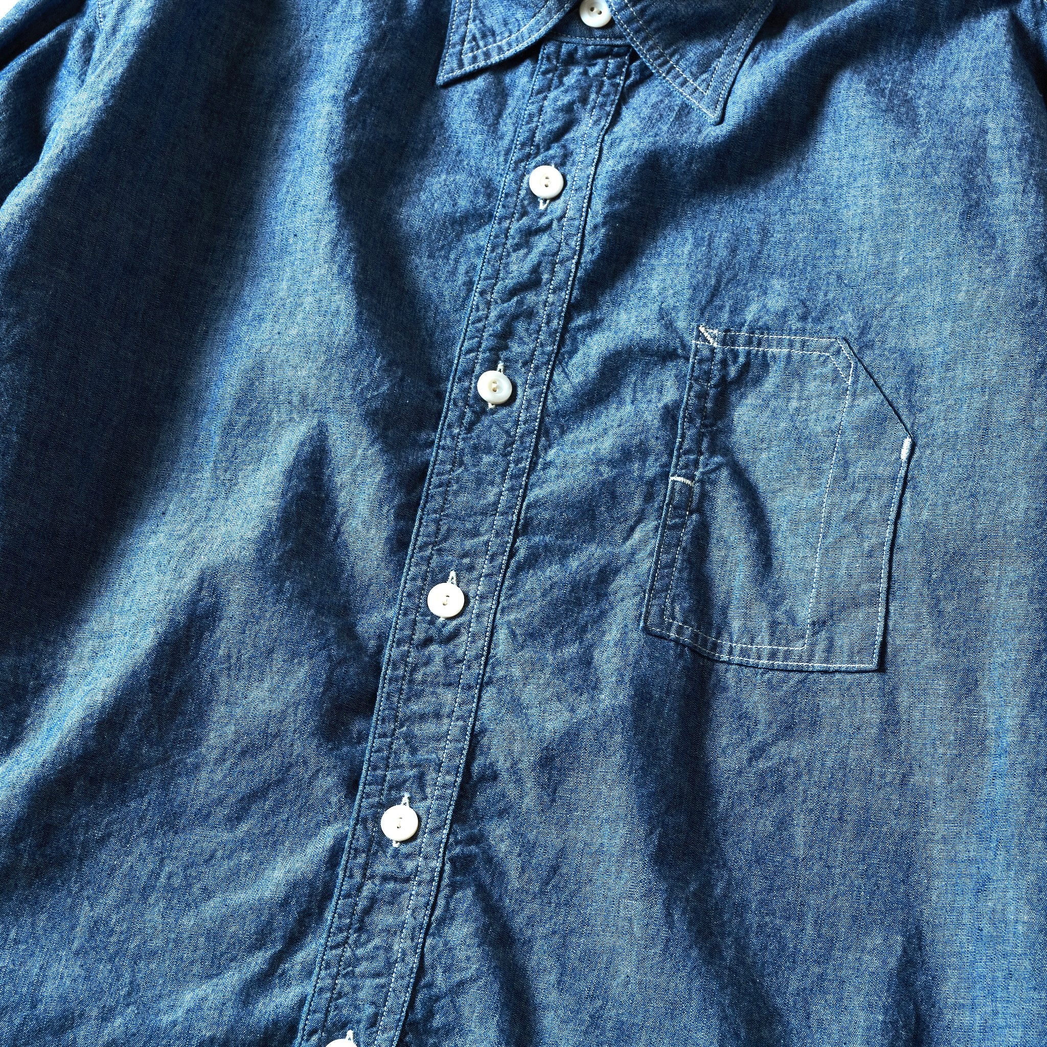 #1201C-CC No.1 Shirt MV : classic chambray indigo