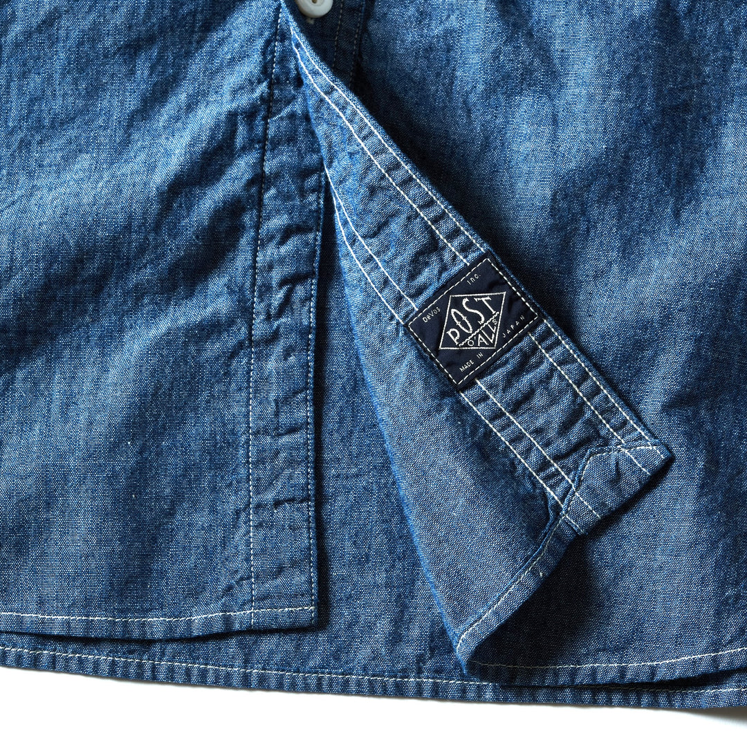 1201C-CC No.1 Shirt MV : classic chambray indigo – POST OʼALLS