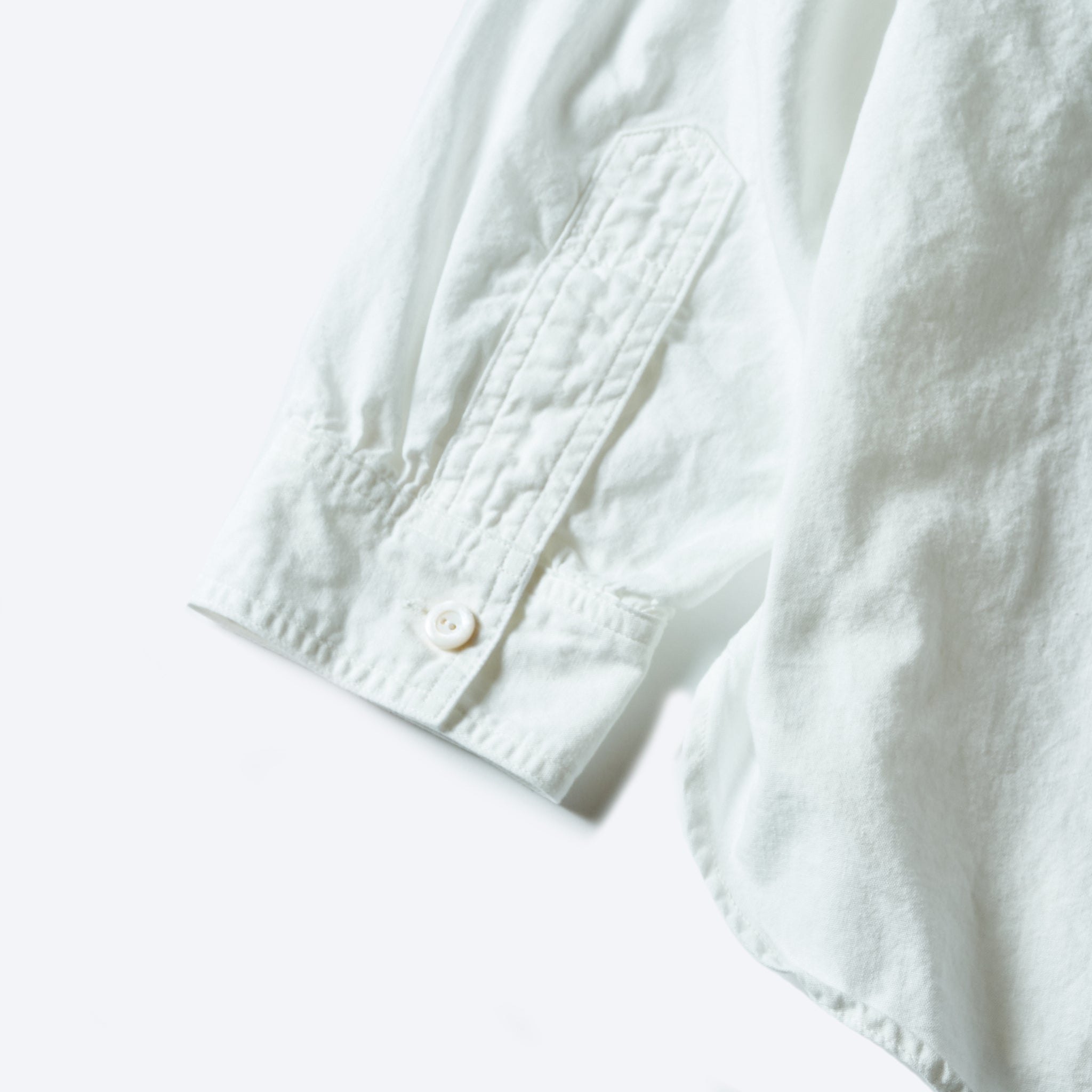 #1203C-WC Band Collar Shirt MV : classic chambray white