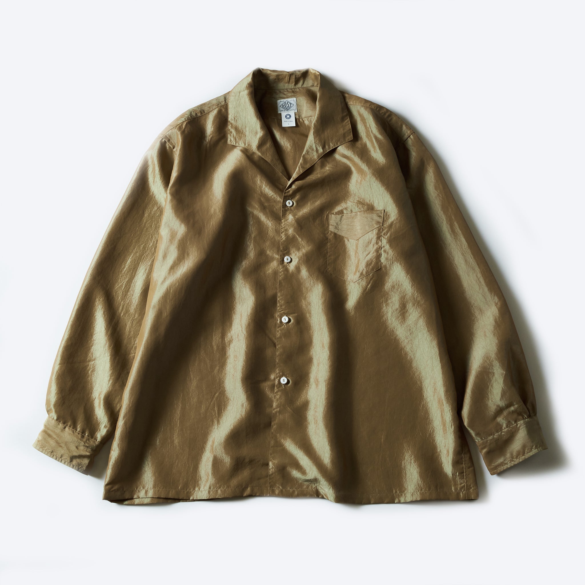 #3224-MTK Fever : metallic taffeta khaki