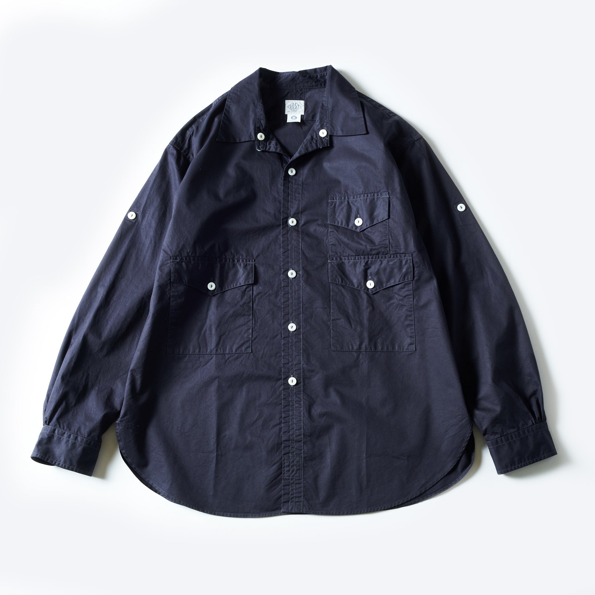 #3225-MP3 Town & Country Safari : medium weight poplin navy
