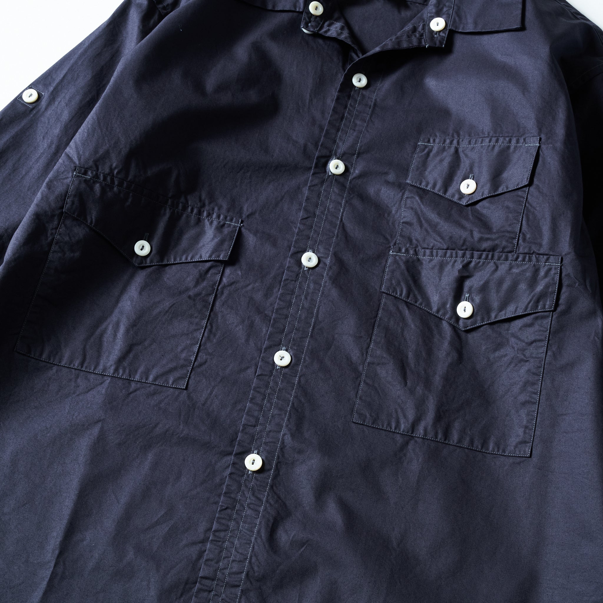 #3225-MP3 Town & Country Safari : medium weight poplin navy