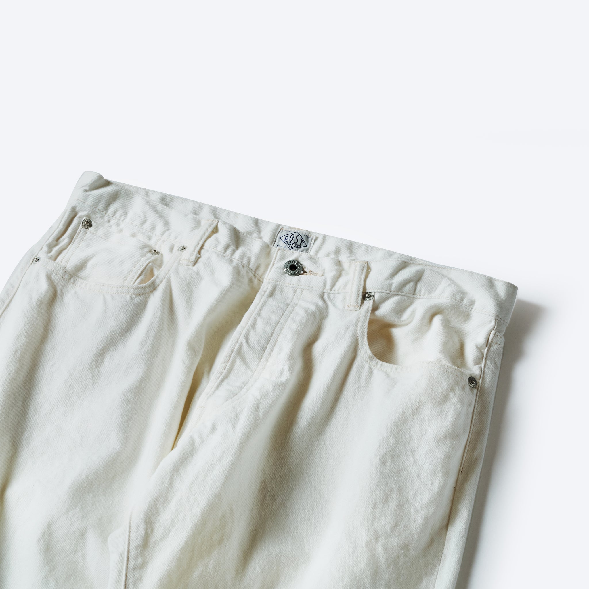 #3306-WD No.8 Five Pocket : 12oz. Denim white