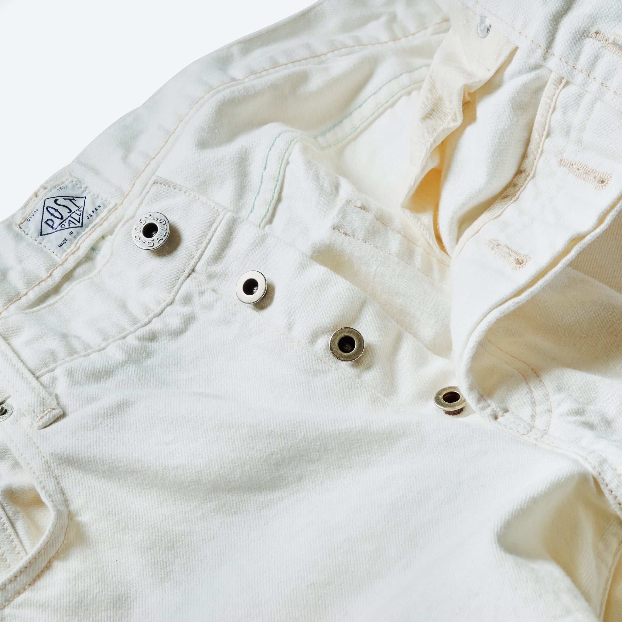 #3306-WD No.8 Five Pocket : 12oz. Denim white