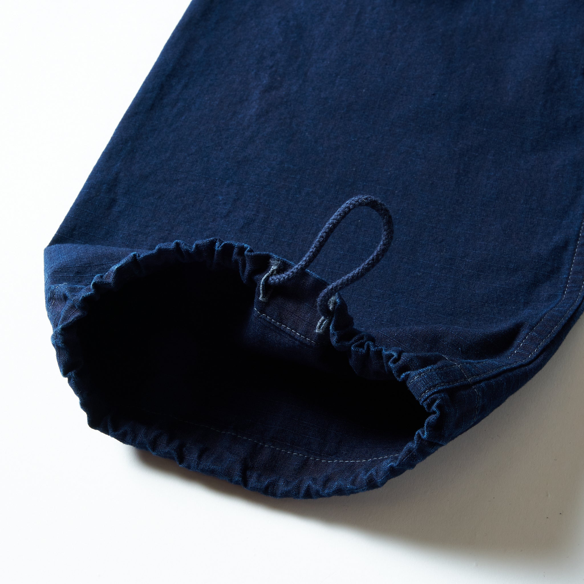 #3313-DRI E-Z ARMY-NAVY Pants 2 : cotton dobby ripstop indigo deep wash