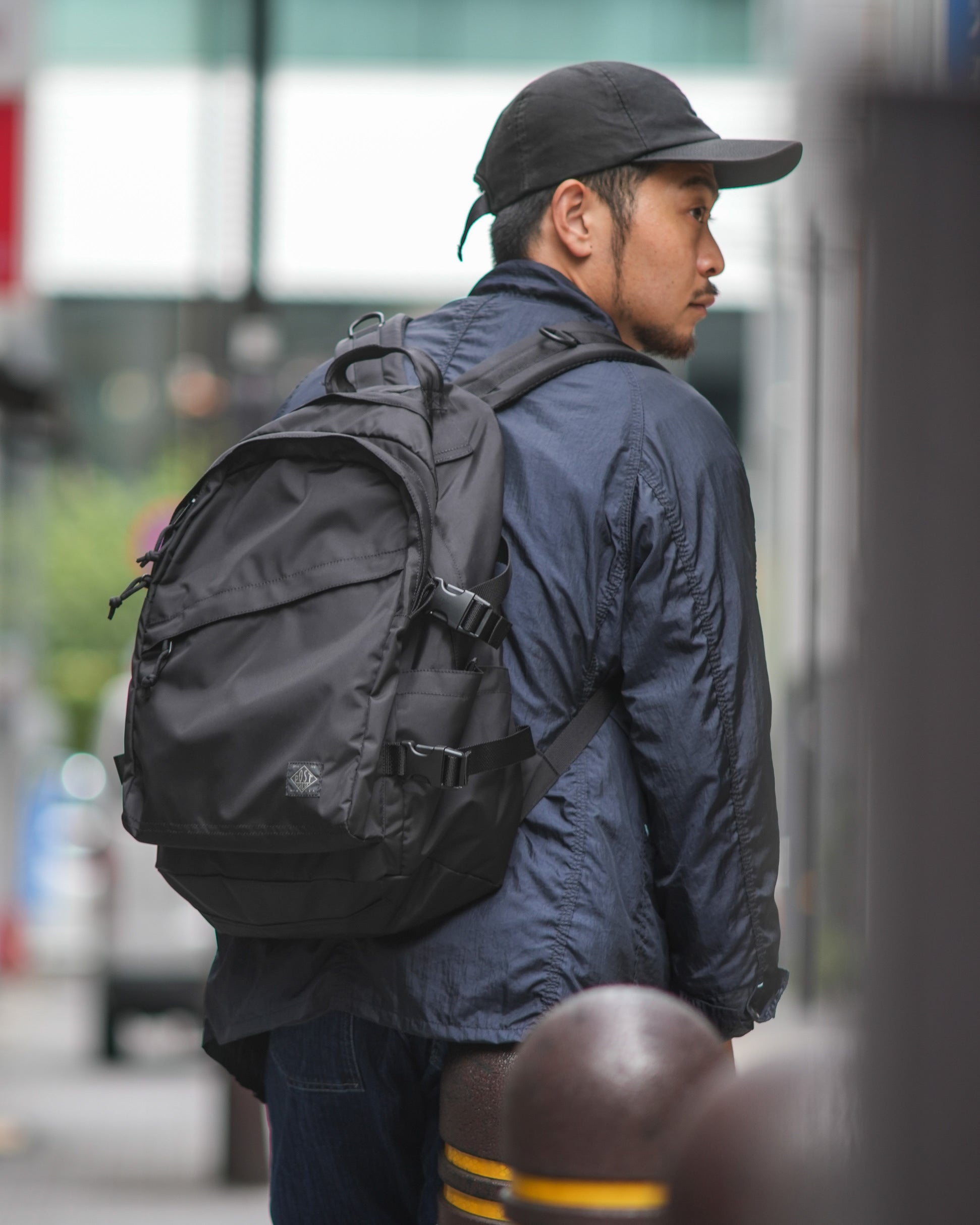 [MIS x Post O'Alls x SHIPS] #4213-BL A-I ASSAULT PACK : packcloth nylon black