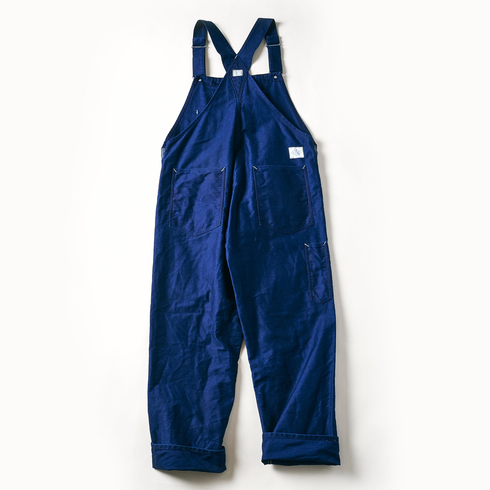 #1401-MI No.1 Overalls : vintage moleskin indigo