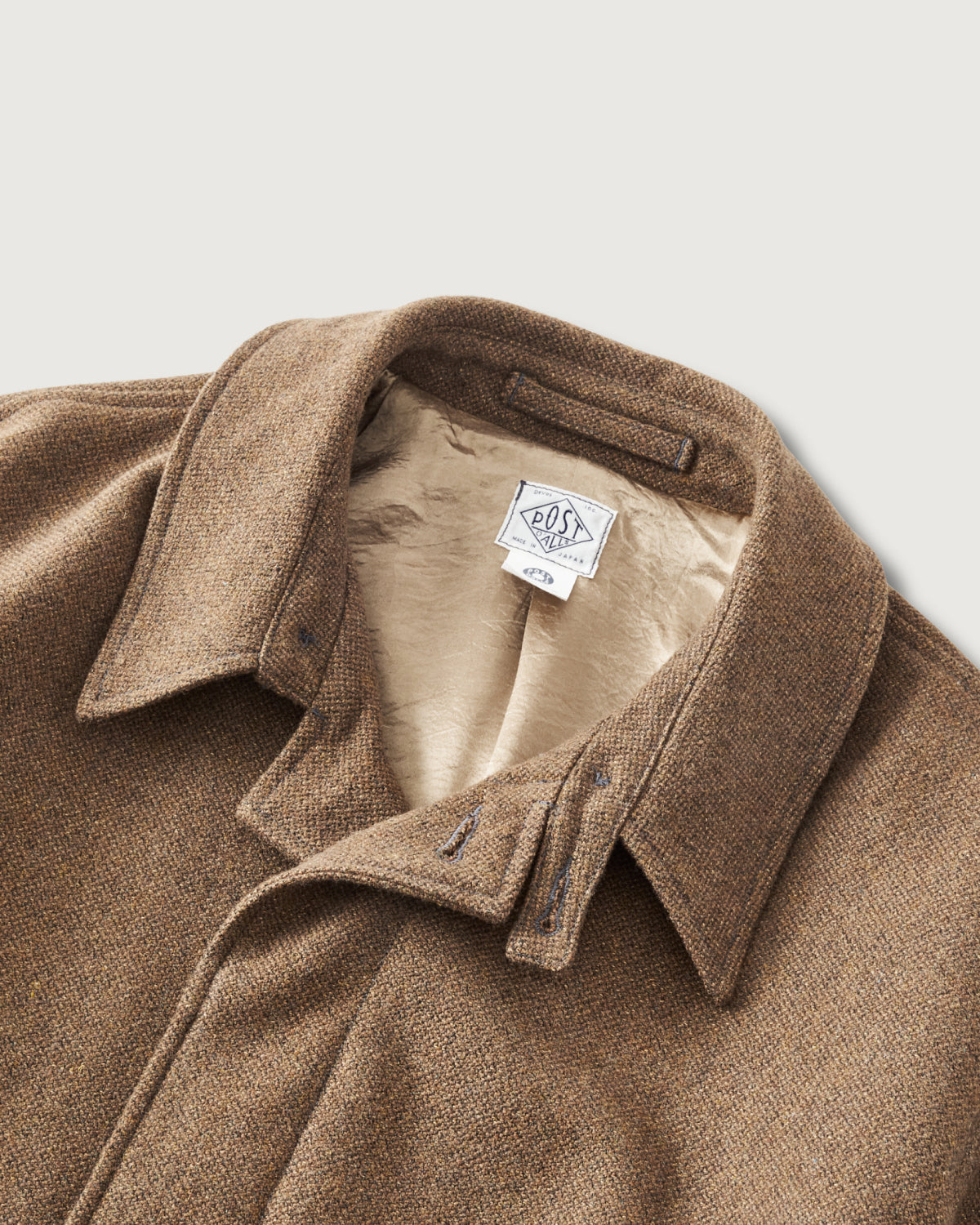 [最終値下]ポストオーバーオールズ　ユーティリティコート　バスケットツイード　S 3121-BTE USN Utility Coat : basket tweed ecru