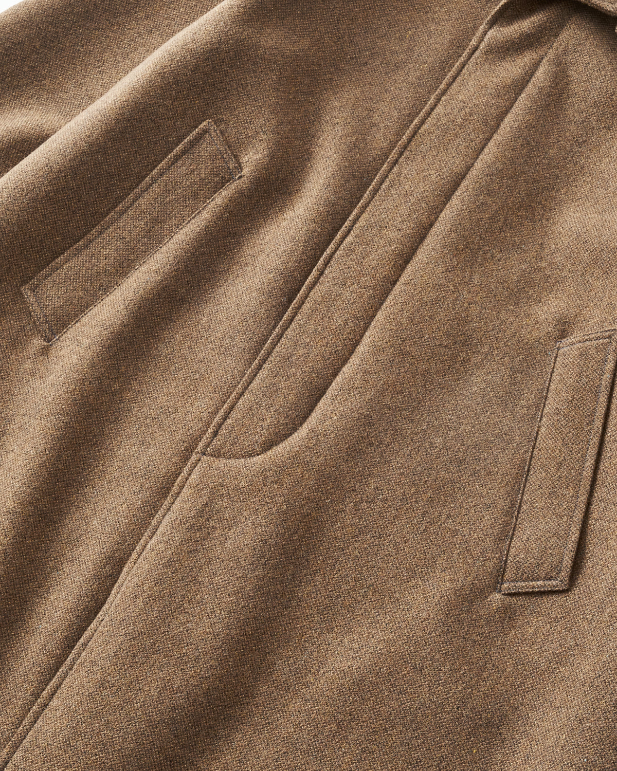 3121-BTB USN Utility Coat : basket tweed brown
