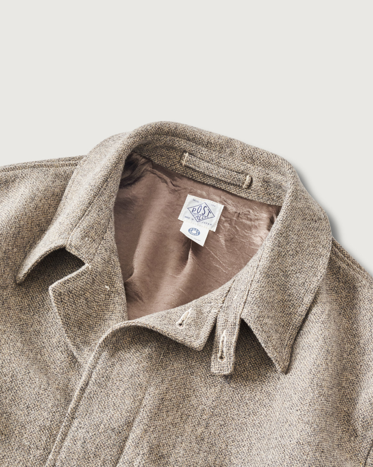 3121-BTE USN Utility Coat : basket tweed ecru