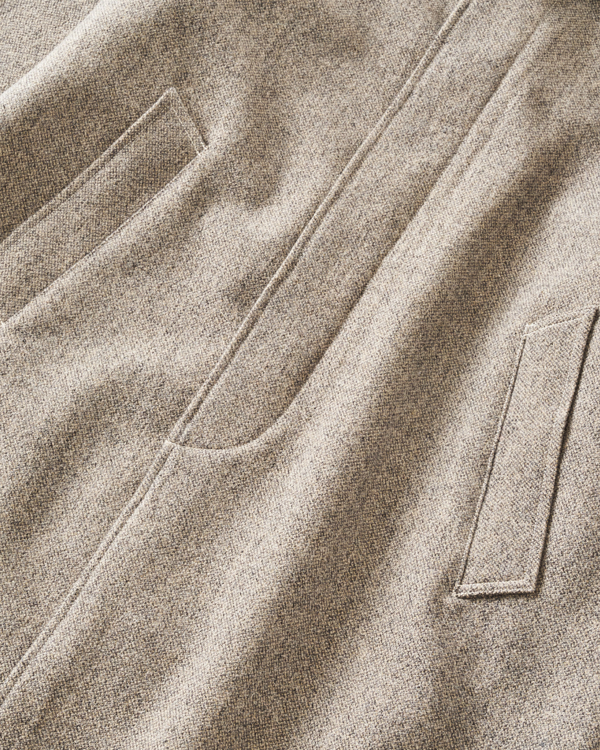 3121-BTE USN Utility Coat : basket tweed ecru