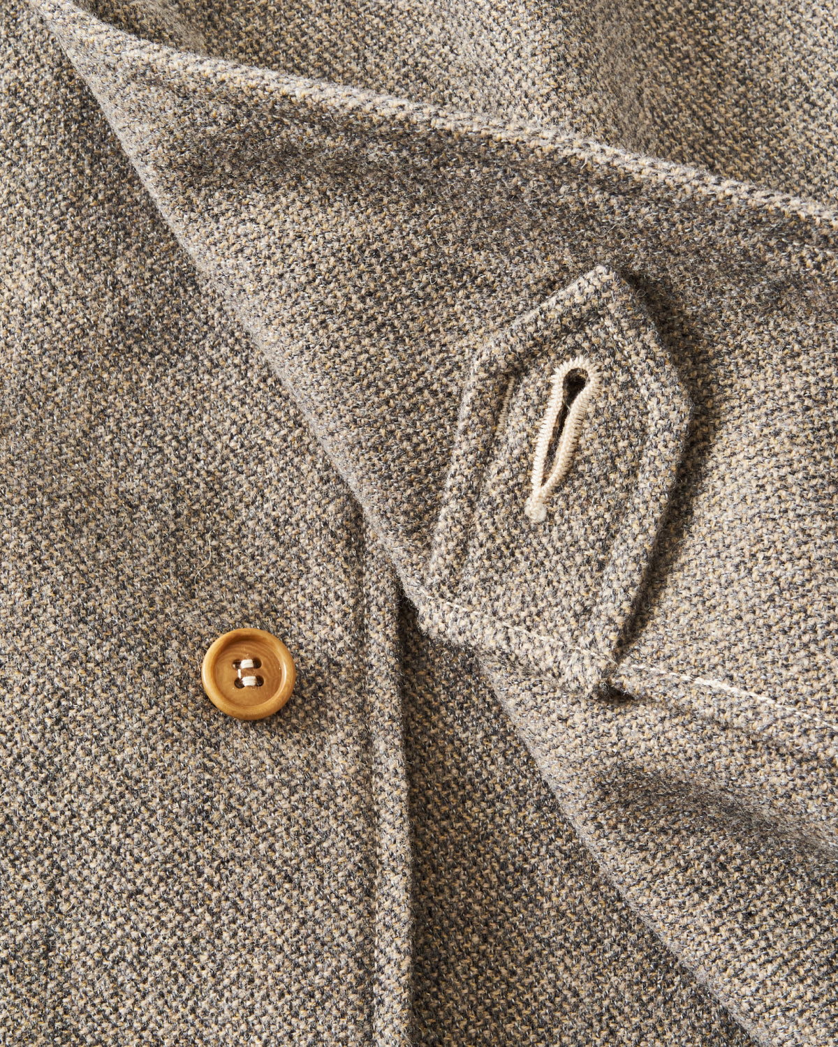 3121-BTE USN Utility Coat : basket tweed ecru
