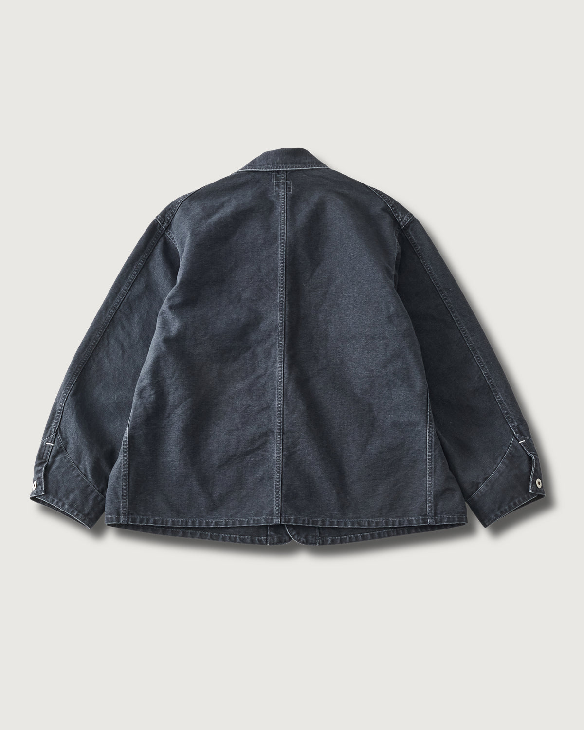#3133-PCB POST 46 : pigment dyed canvas washed black