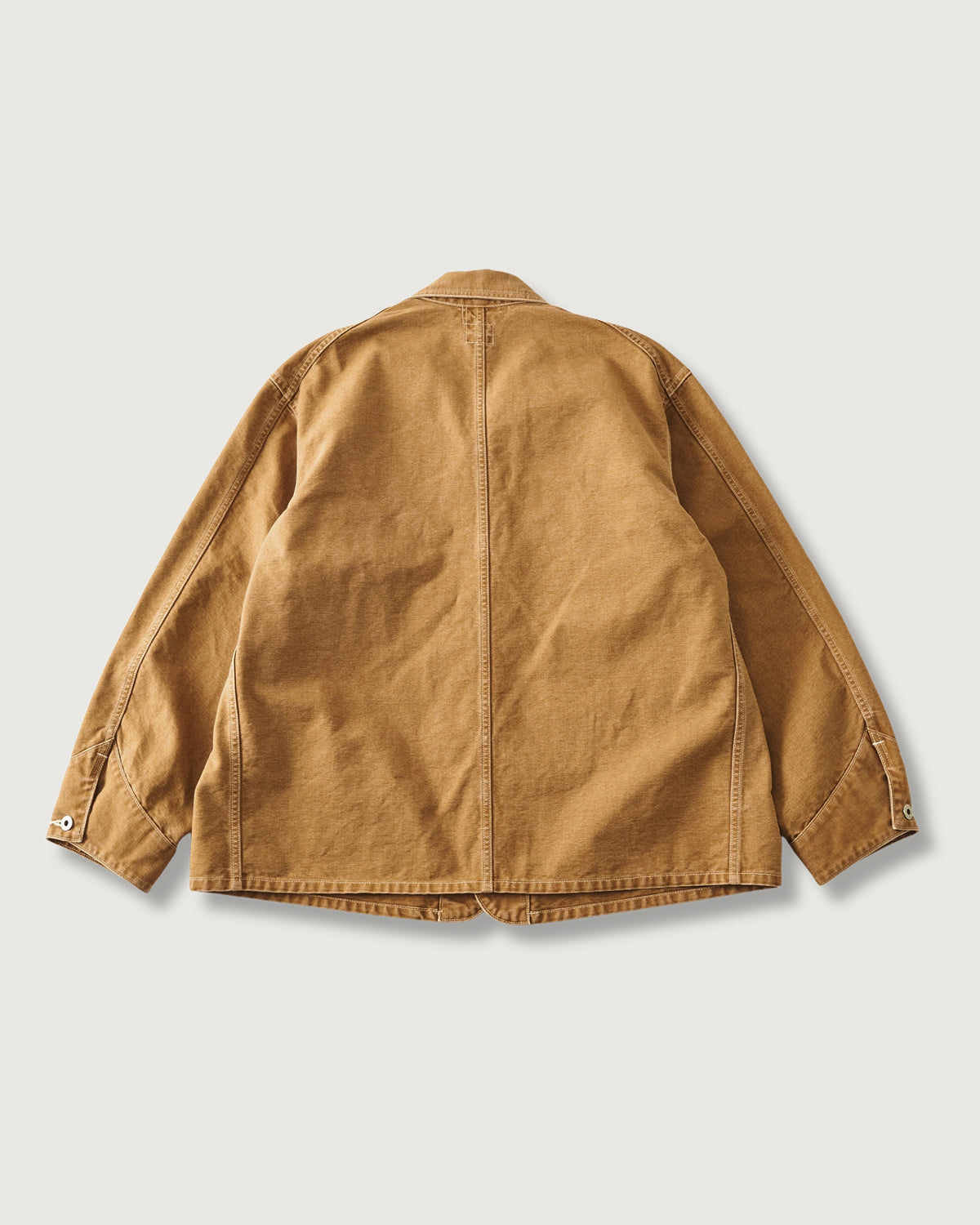 #3133-PCR POST 46 : pigment dyed canvas washed brown