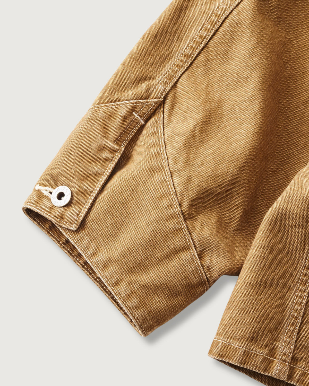 #3133-PCR POST 46 : pigment dyed canvas washed brown