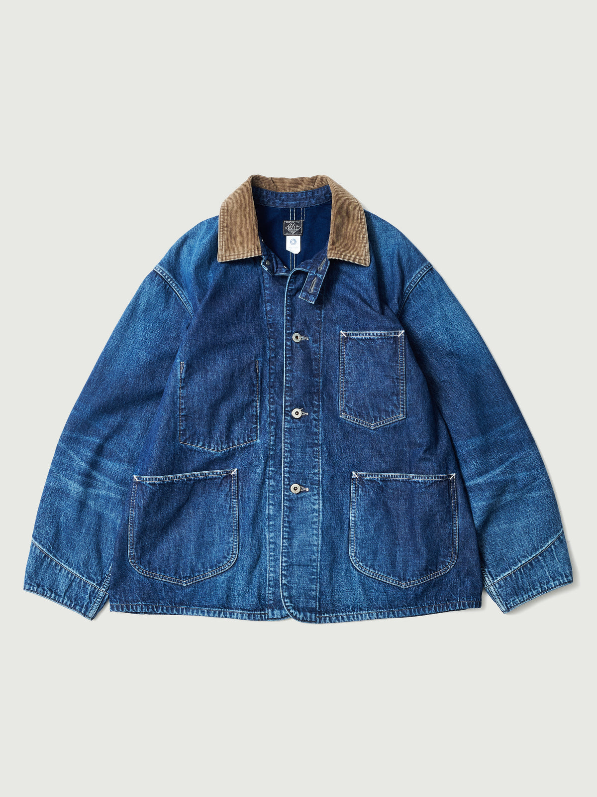 #3133W-8DI POST 46-W : Indigo 8oz denim worn wash w/ indigo flannel lining [SHOP SPECIAL]　