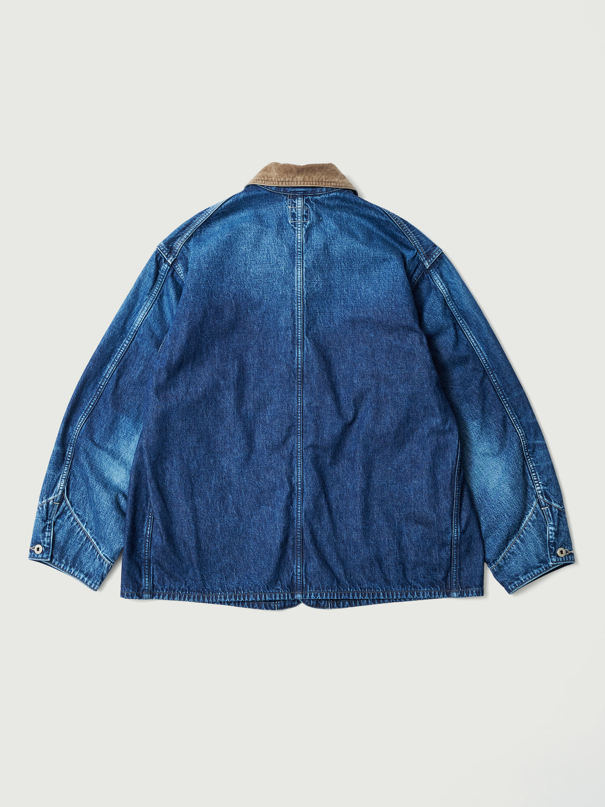 #3133W-8DI POST 46-W : Indigo 8oz denim worn wash w/ indigo flannel lining [SHOP SPECIAL]　