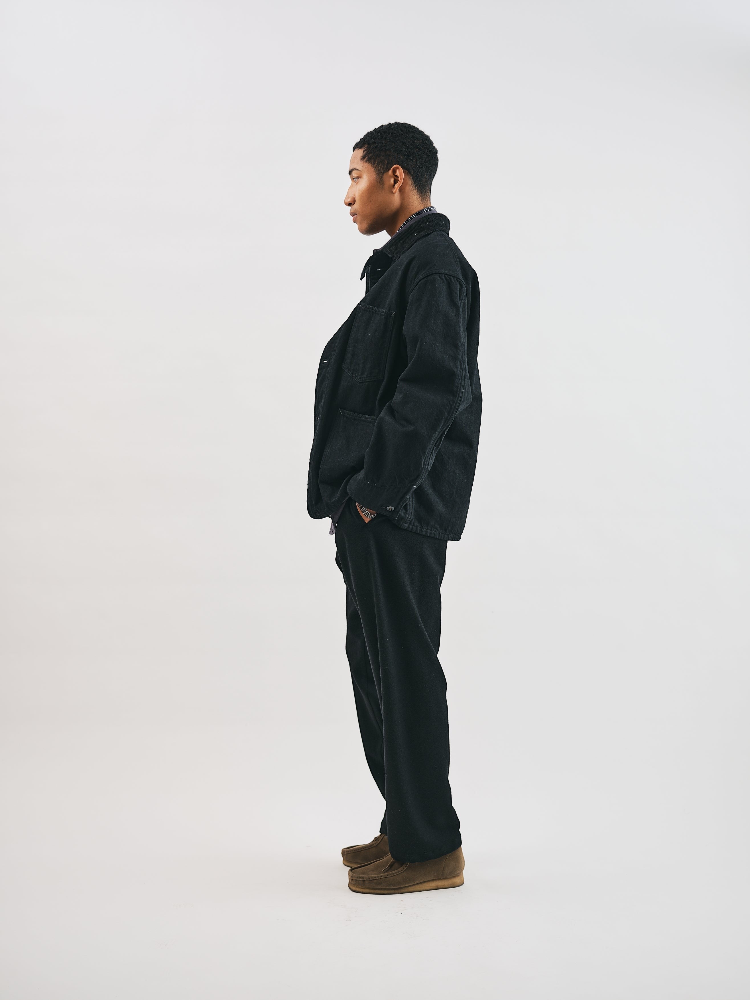 #3133W-FTB POST 46-W : flatter twill black