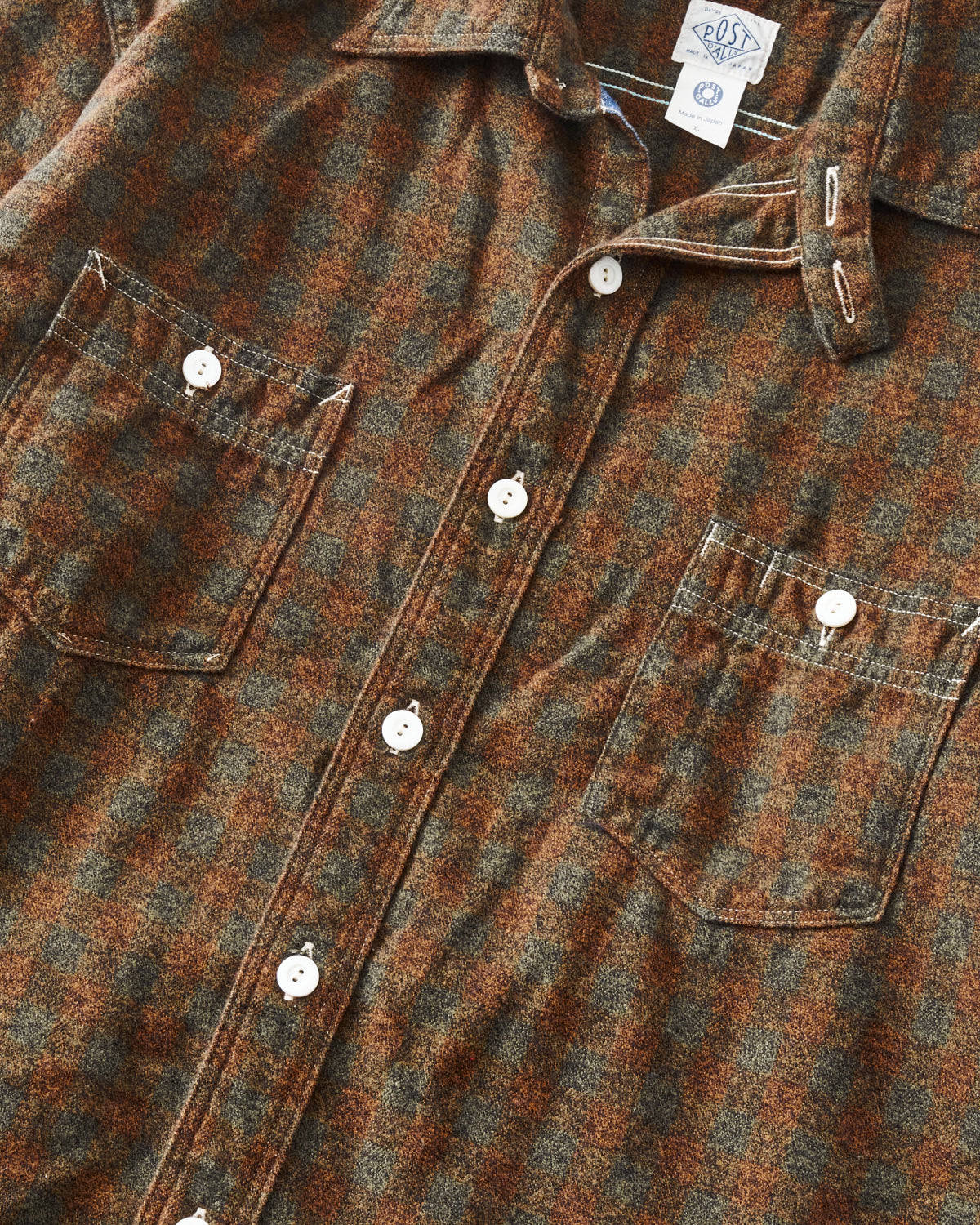 #3217-FP4 St.Louis : cotton flannel plaid orange block