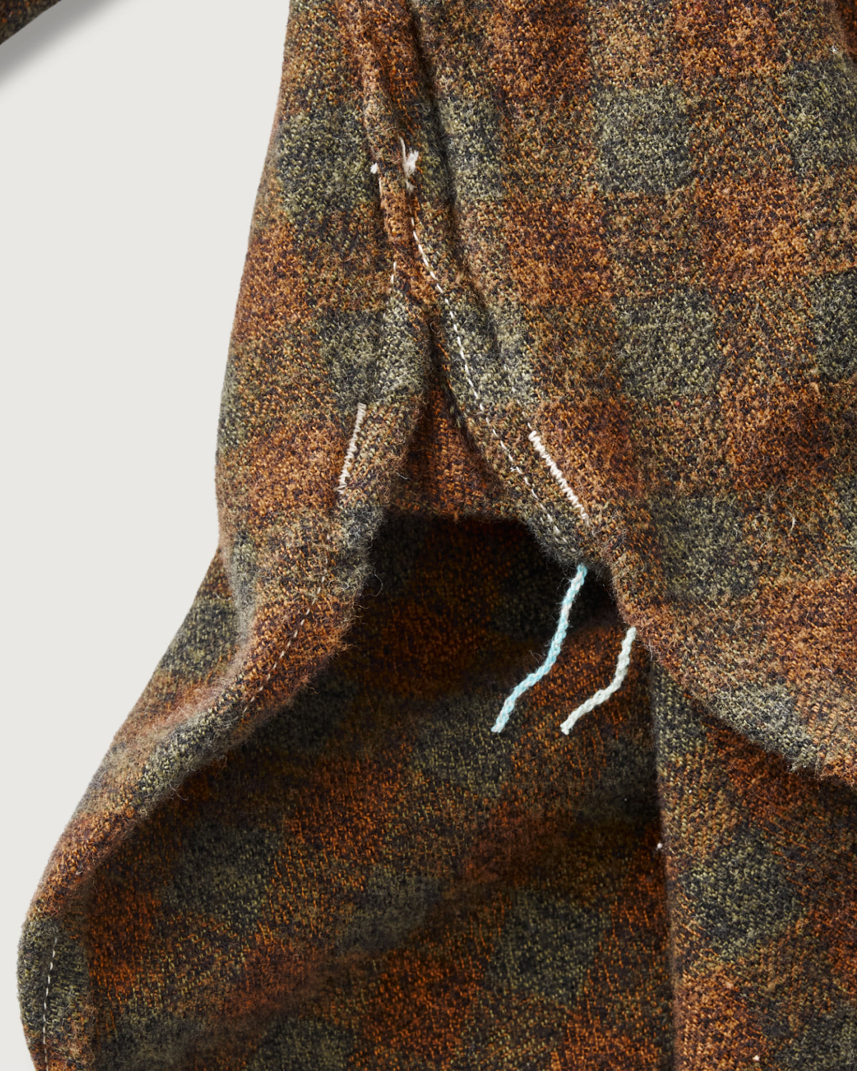 #3217-FP4 St.Louis : cotton flannel plaid orange block