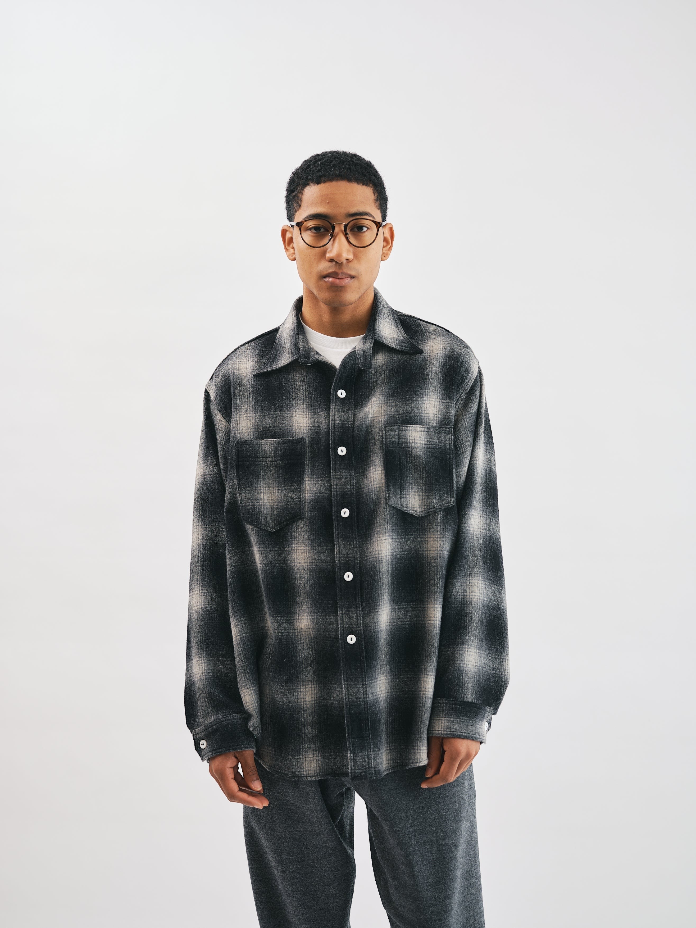 #3217S-WHB St. Louis 2 : wool hombre black