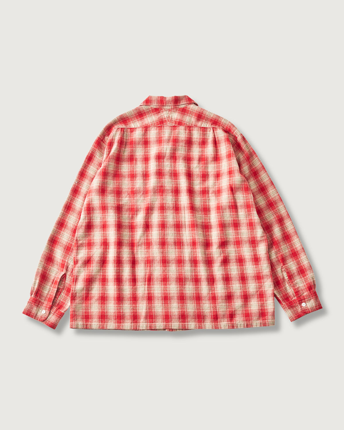 #3224-FP5 Fever : cotton flannel plaid red hombre