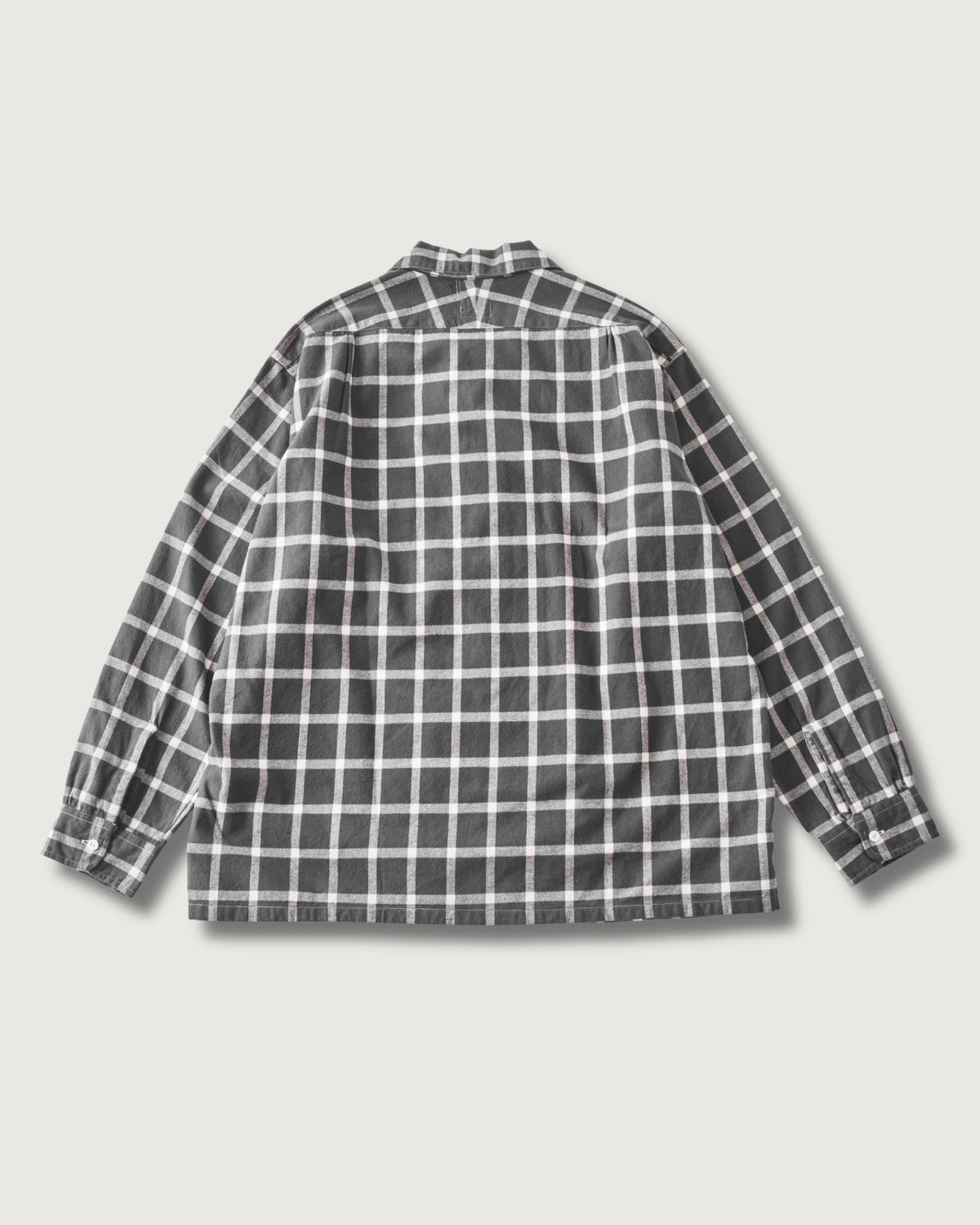 #3224-FP7 Fever : cotton flannel plaid grey check