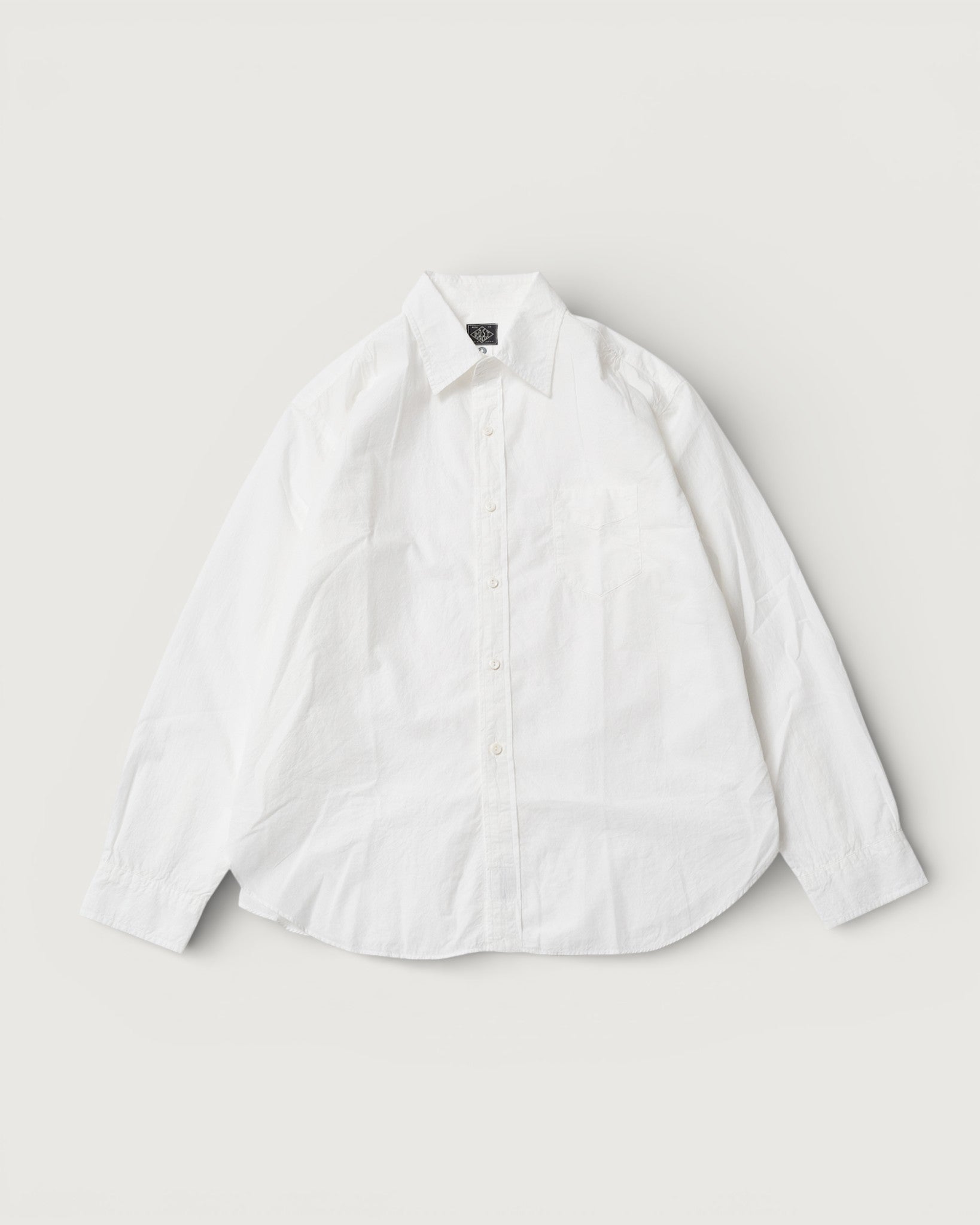 #3232-HBW Original BL Shirt : high count broadcloth white