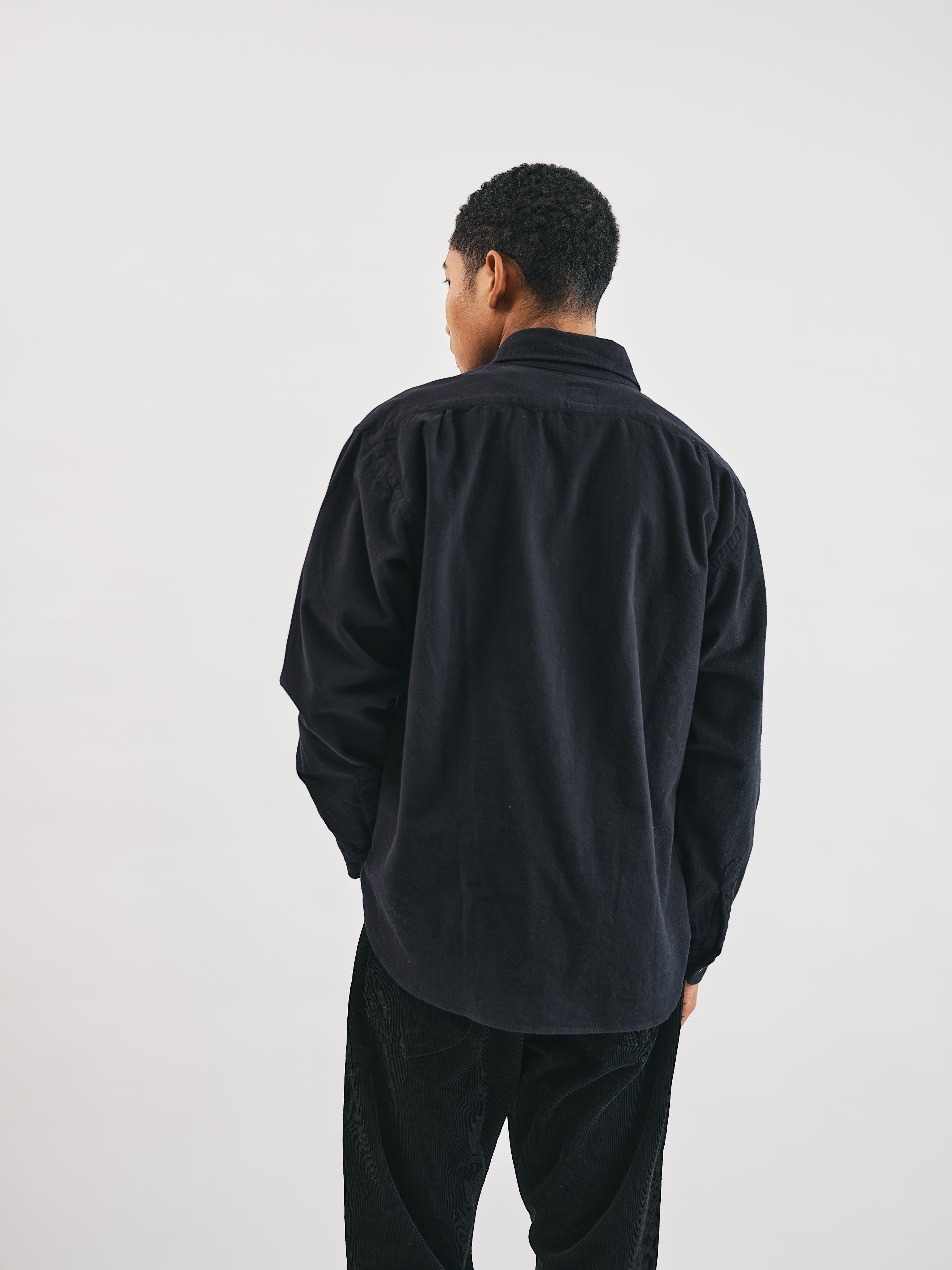 #3234-CSB Rounder : cotton suede black