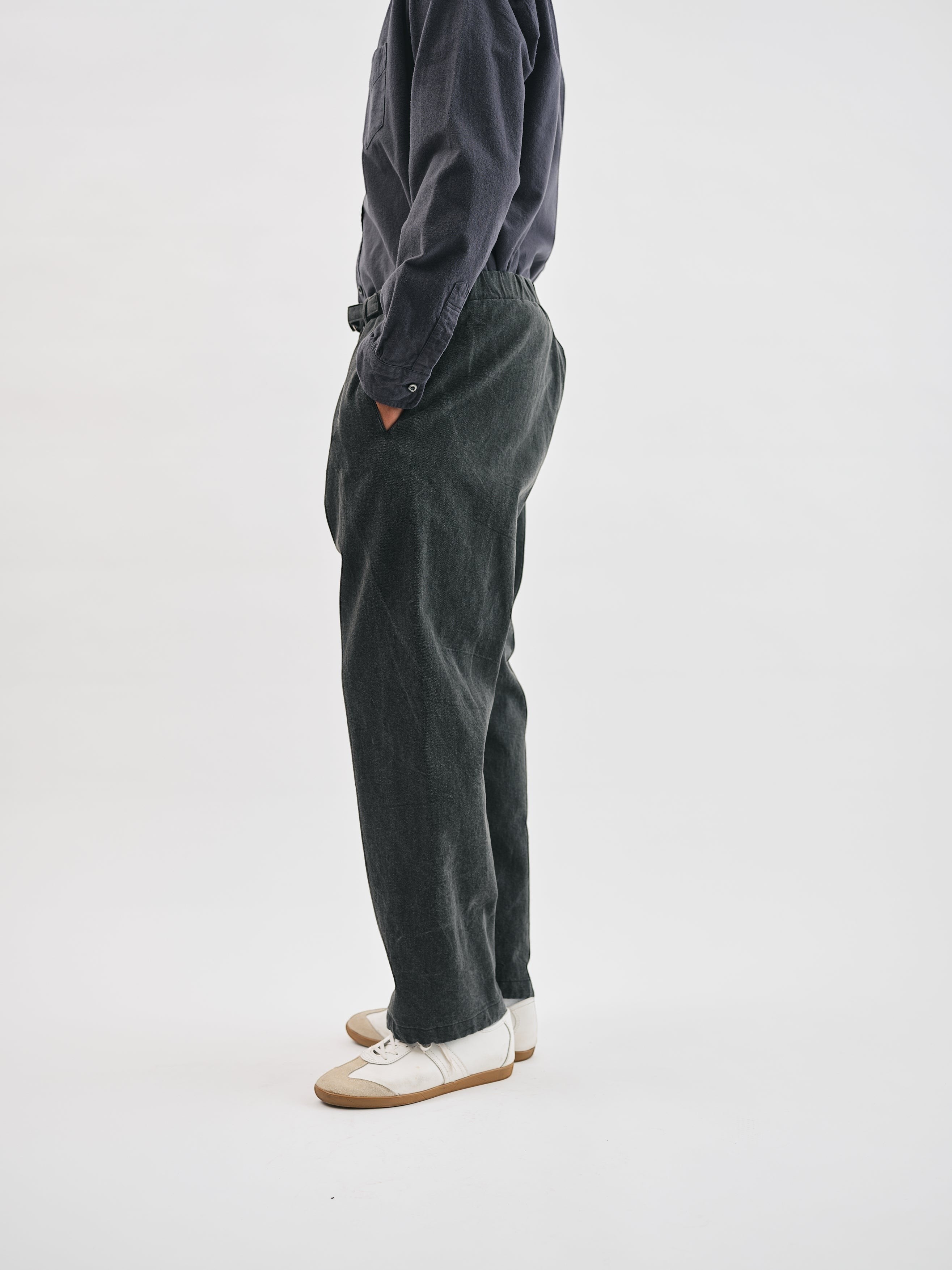 #3307CP-WFC2 POST Coach Pants : w flat twill charcoal 2