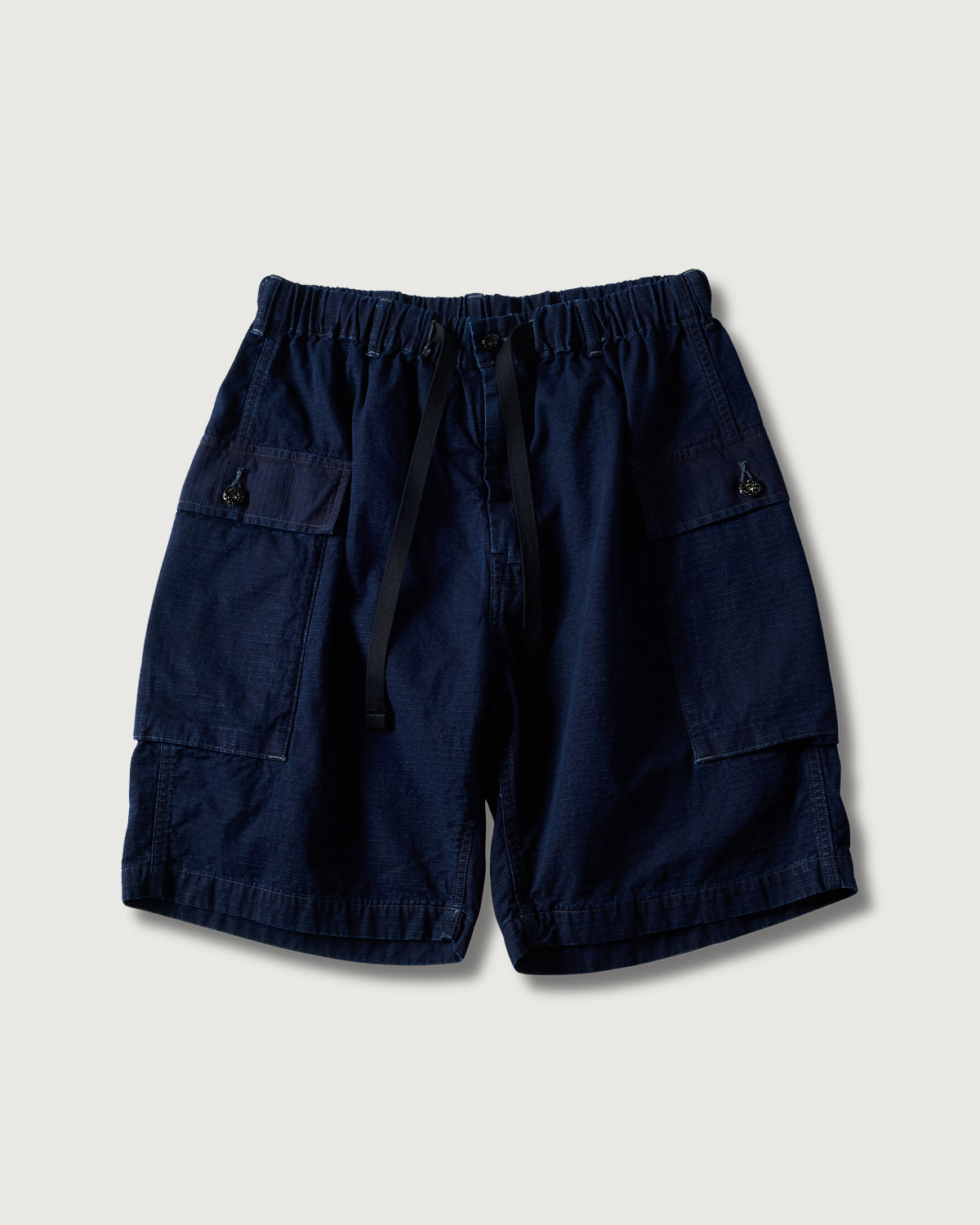 #3308S-DRI E-Z WALKABOUT Shorts : cotton dobby ripstop indigo deep wash