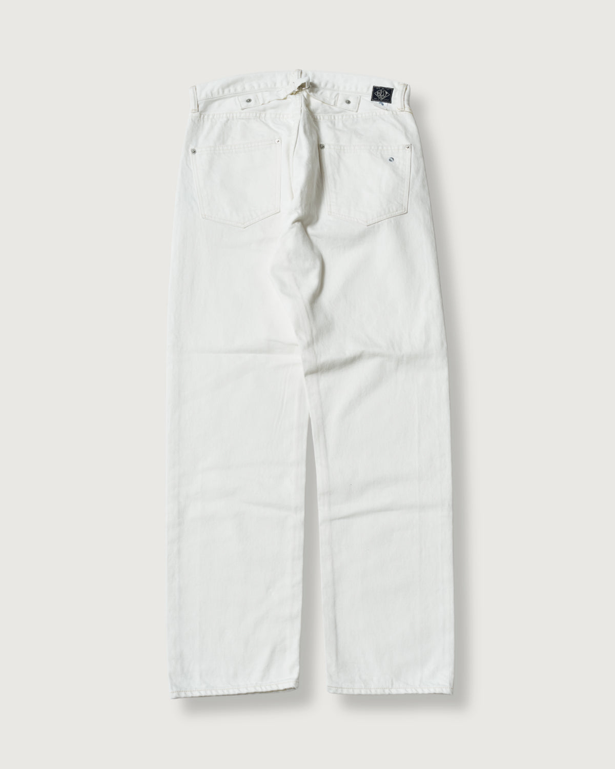 #3324-12WD No. 10 Five Pocket : 12oz. selvedge denim white