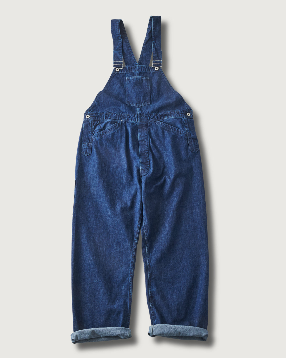 #3401-01 POST 46 Overalls : 10oz. denim indigo deep wash