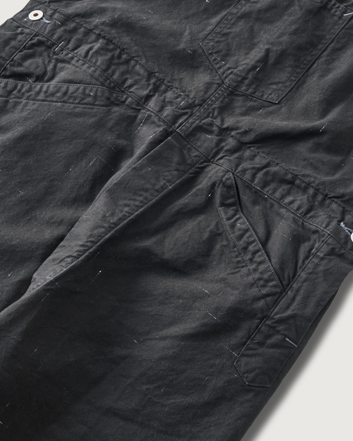 #3401-NT POST 46 Overalls : nep twill black