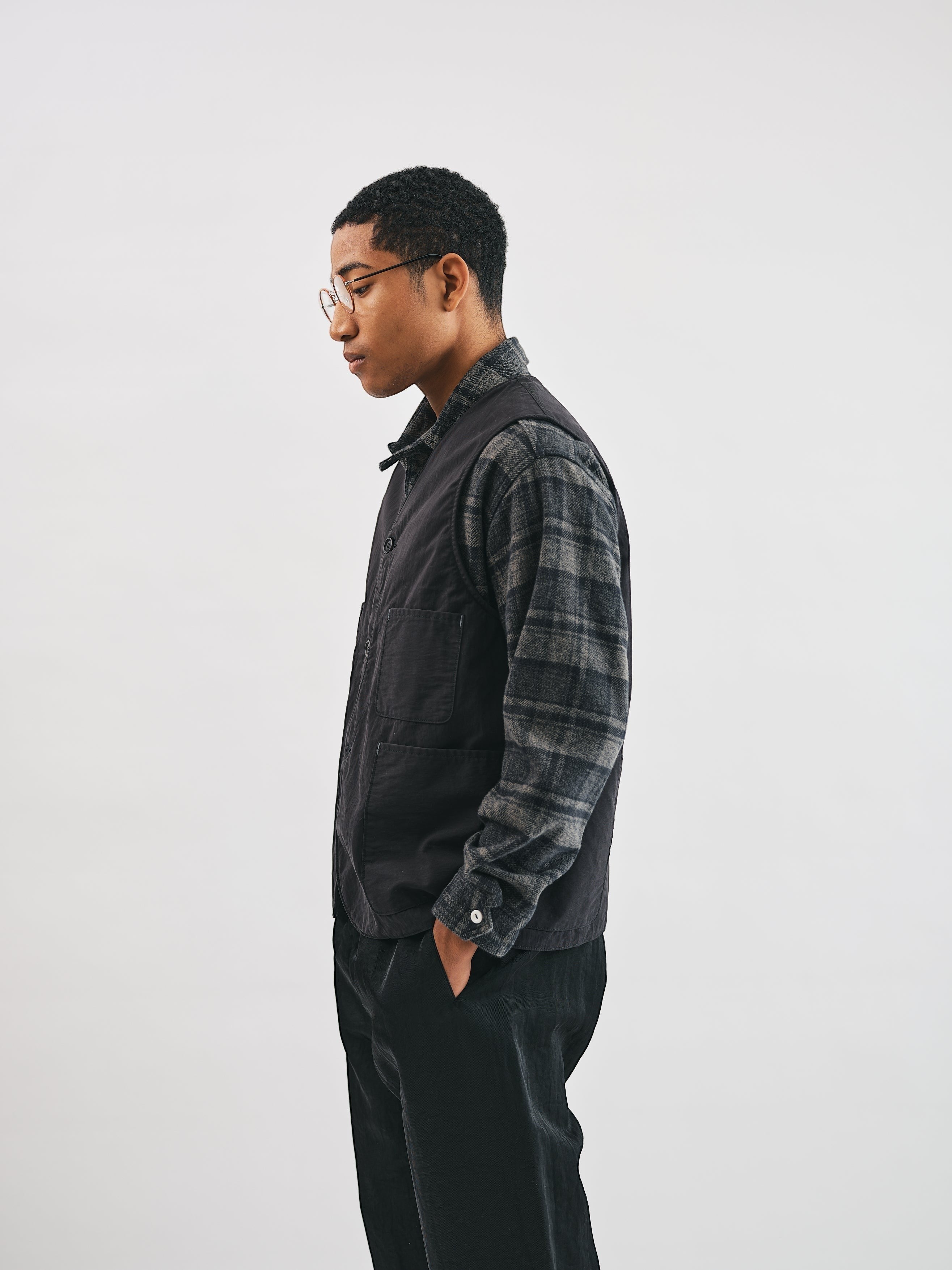 #3504-ETB Royal Moody : 60/40 twill black