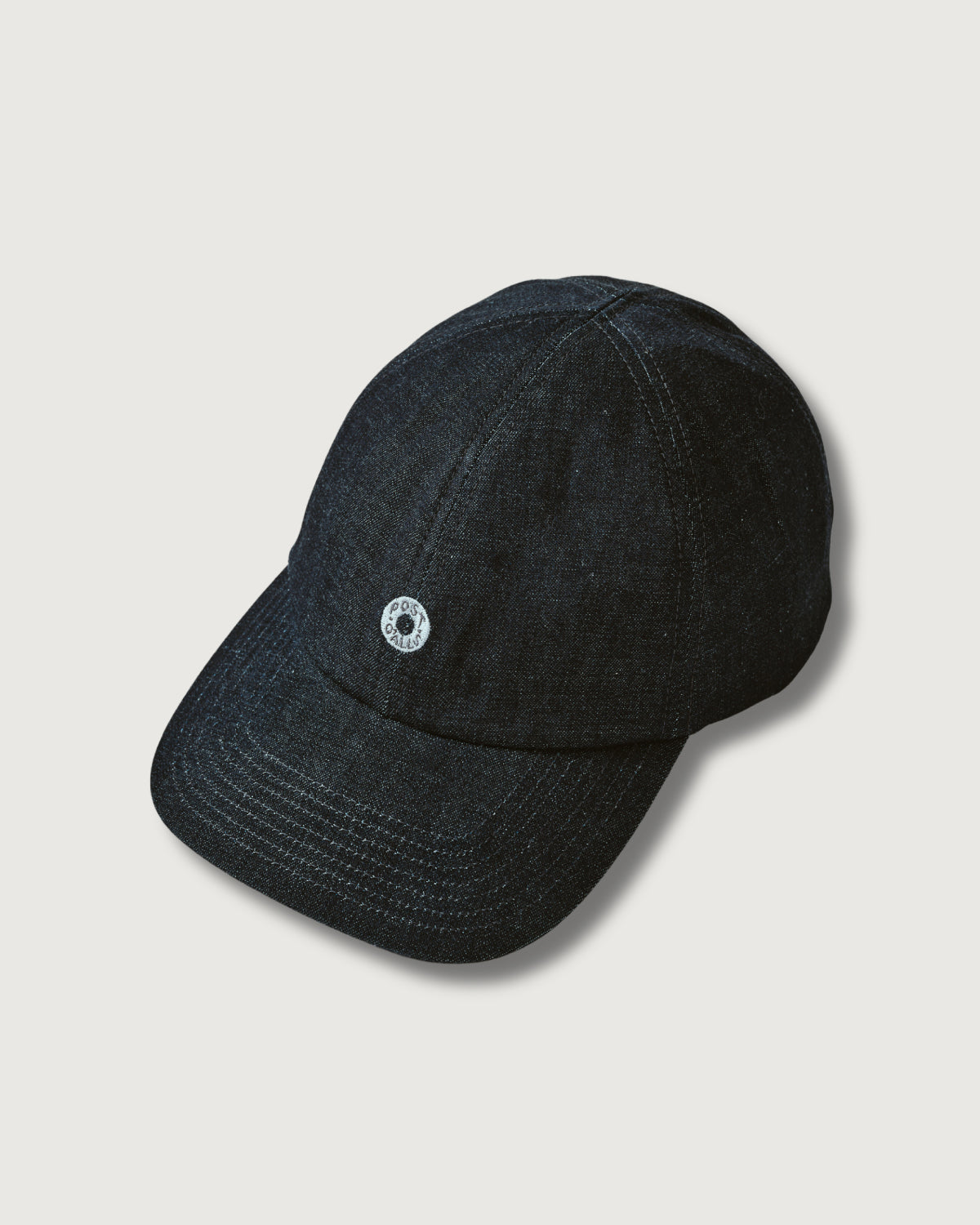 #3903-WTN POST Ball Cap: waxy taffeta navy