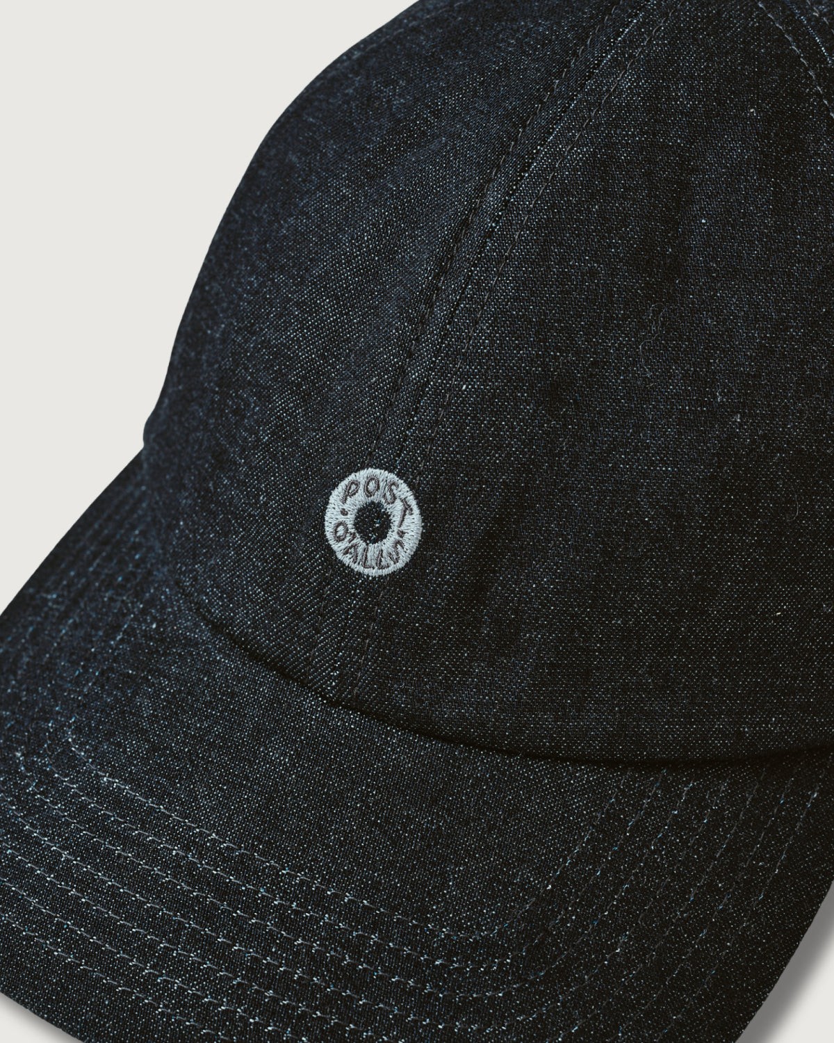 #3903-WTN POST Ball Cap: waxy taffeta navy