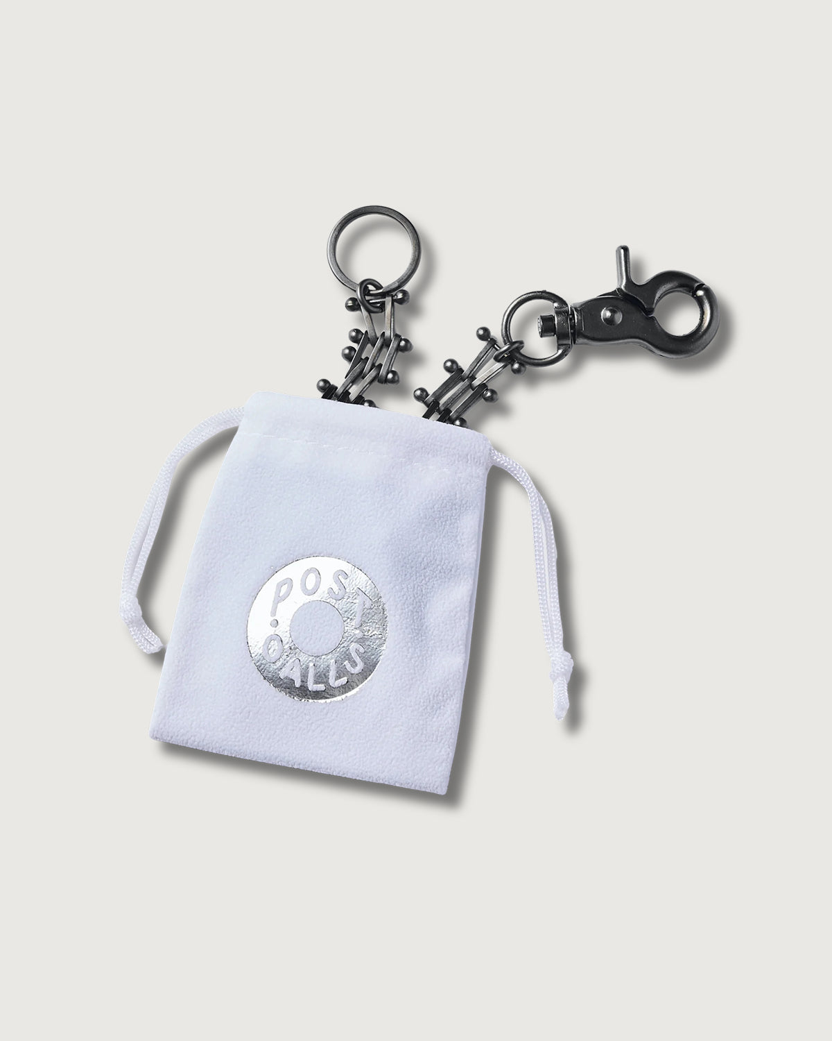 #3910-43 POST Key Chain MEX : brass flat black