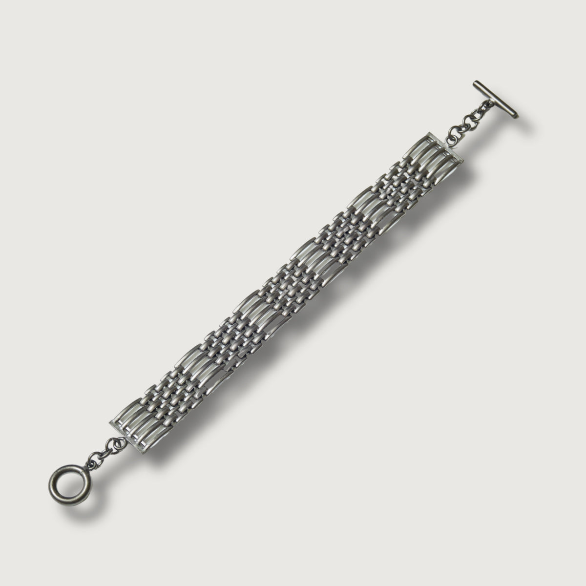 3911-PB3 POST Bracelet #3 : brass flat black